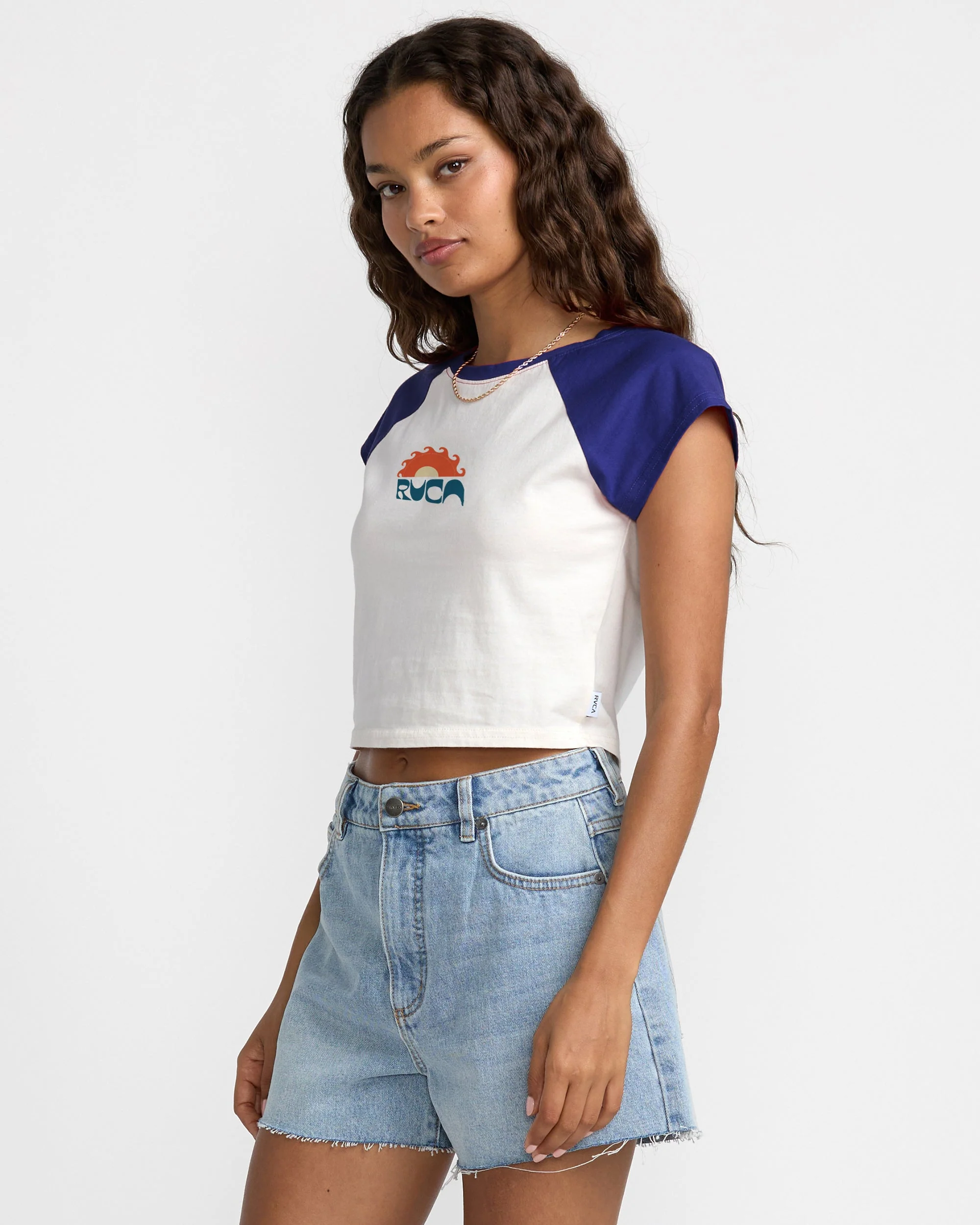 RVCA Baby Raglan Tee - Midnight - Image 3
