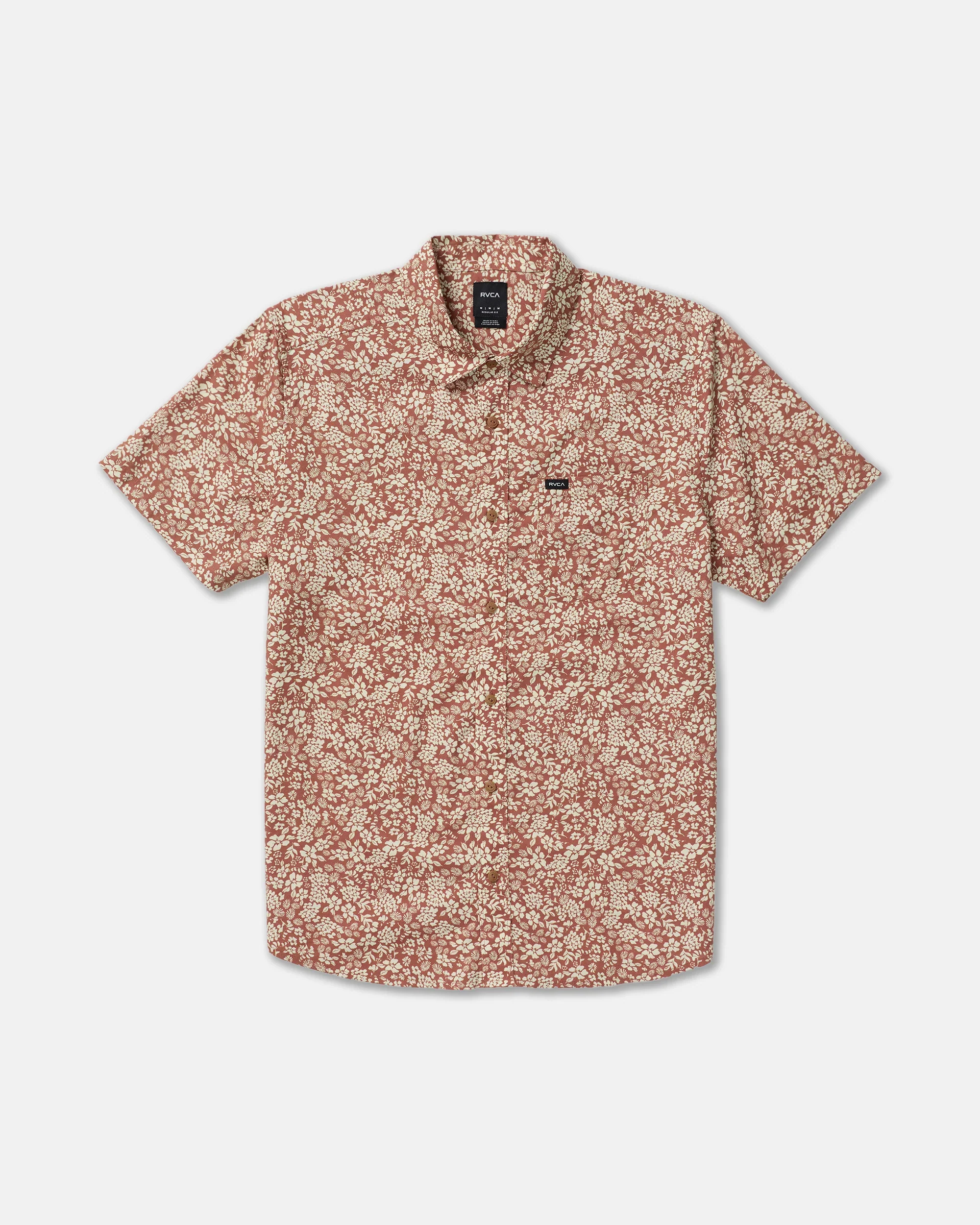 RVCA Botanical Short Sleeve Shirt - Rawhide