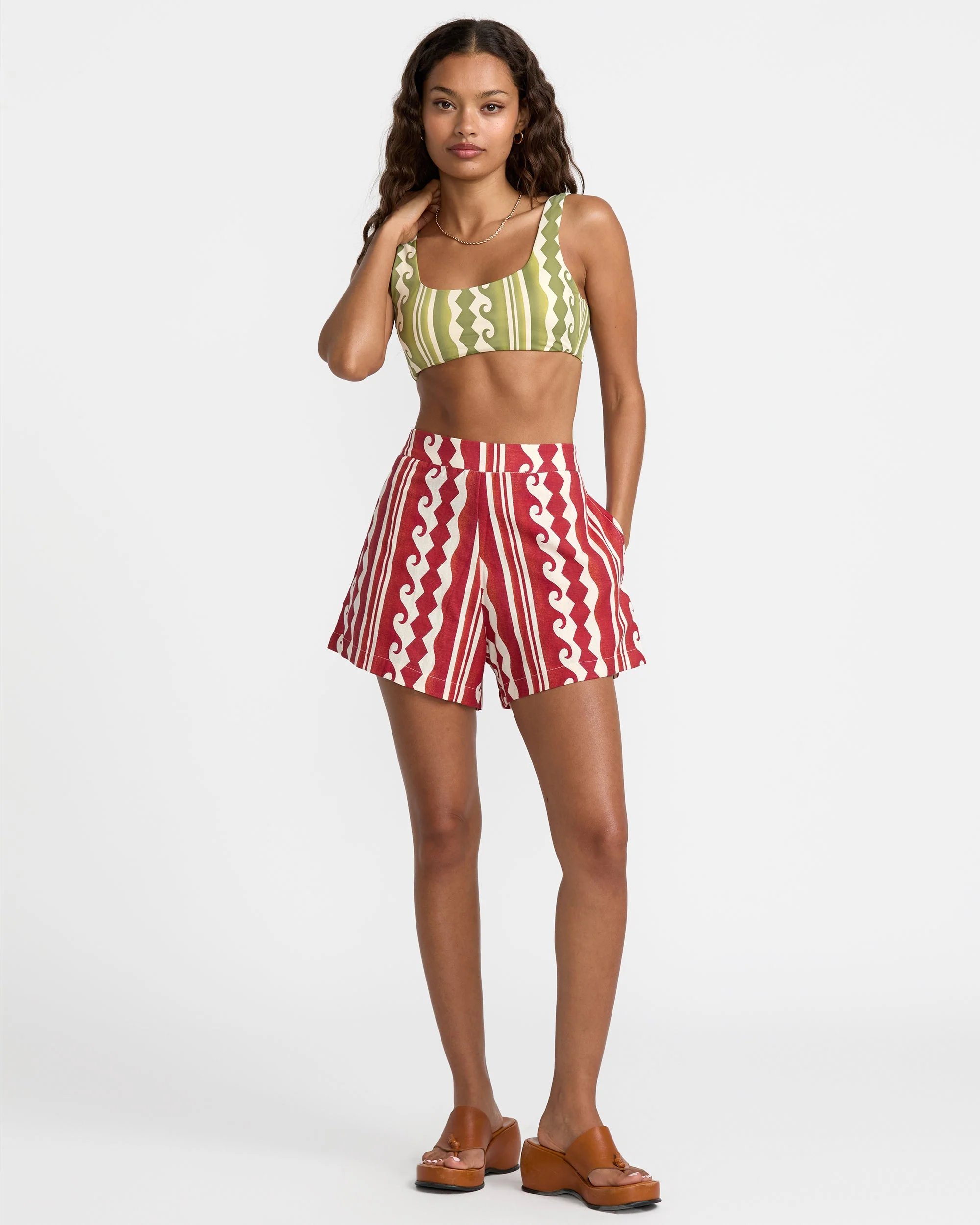 RVCA Casey Short - Pepper Red - Image 3