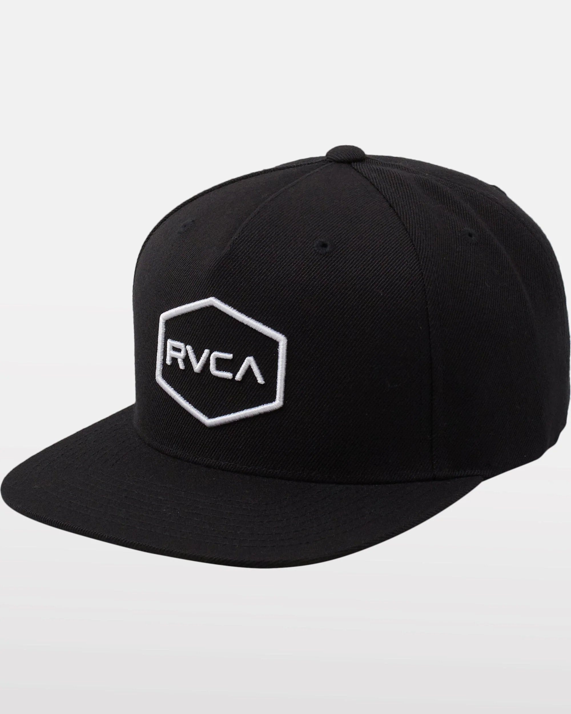 RVCA Commonwealth Snapback Hat - Black/White - Image 3