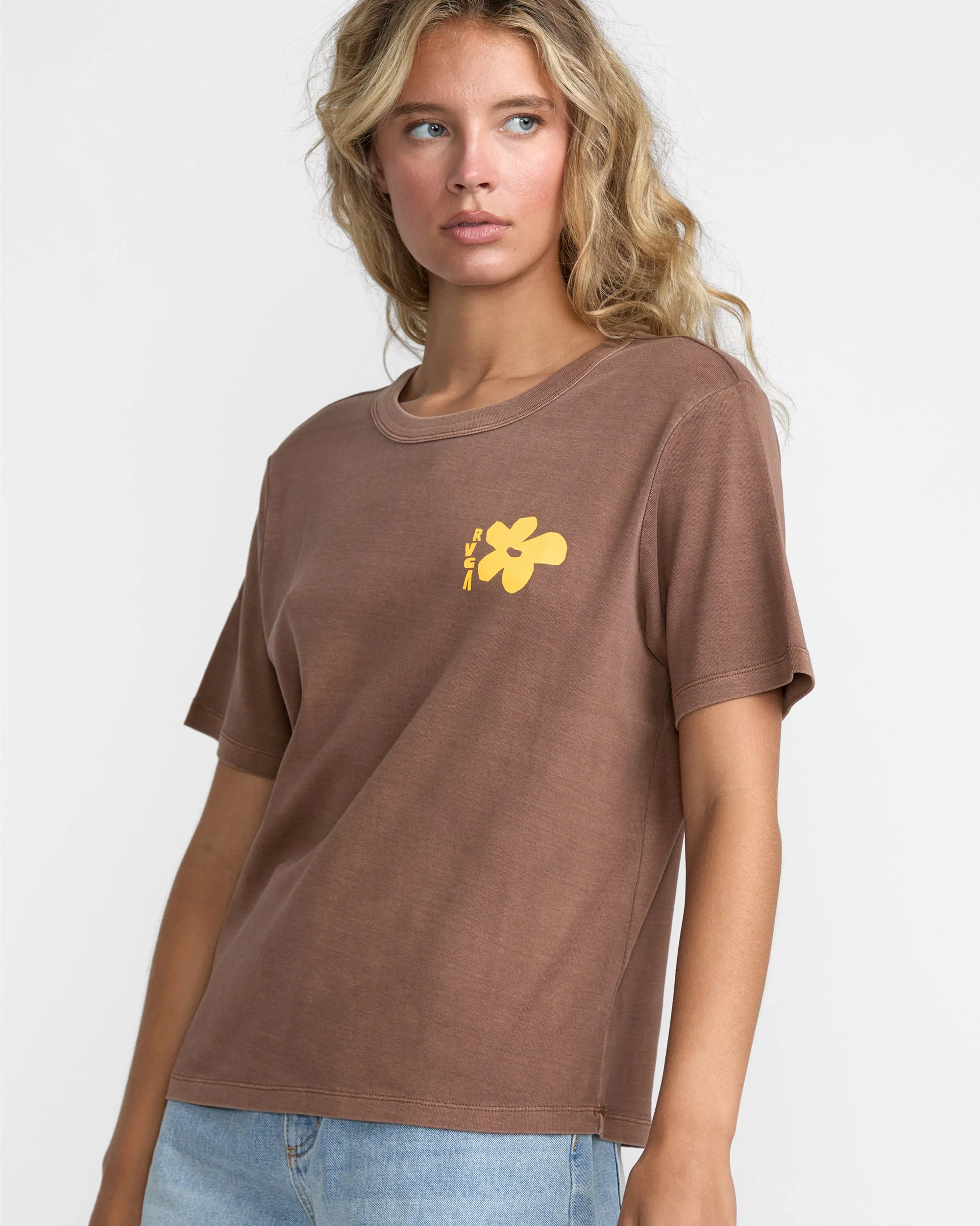 RVCA Daily Tee - Coffee Bean - Image 3