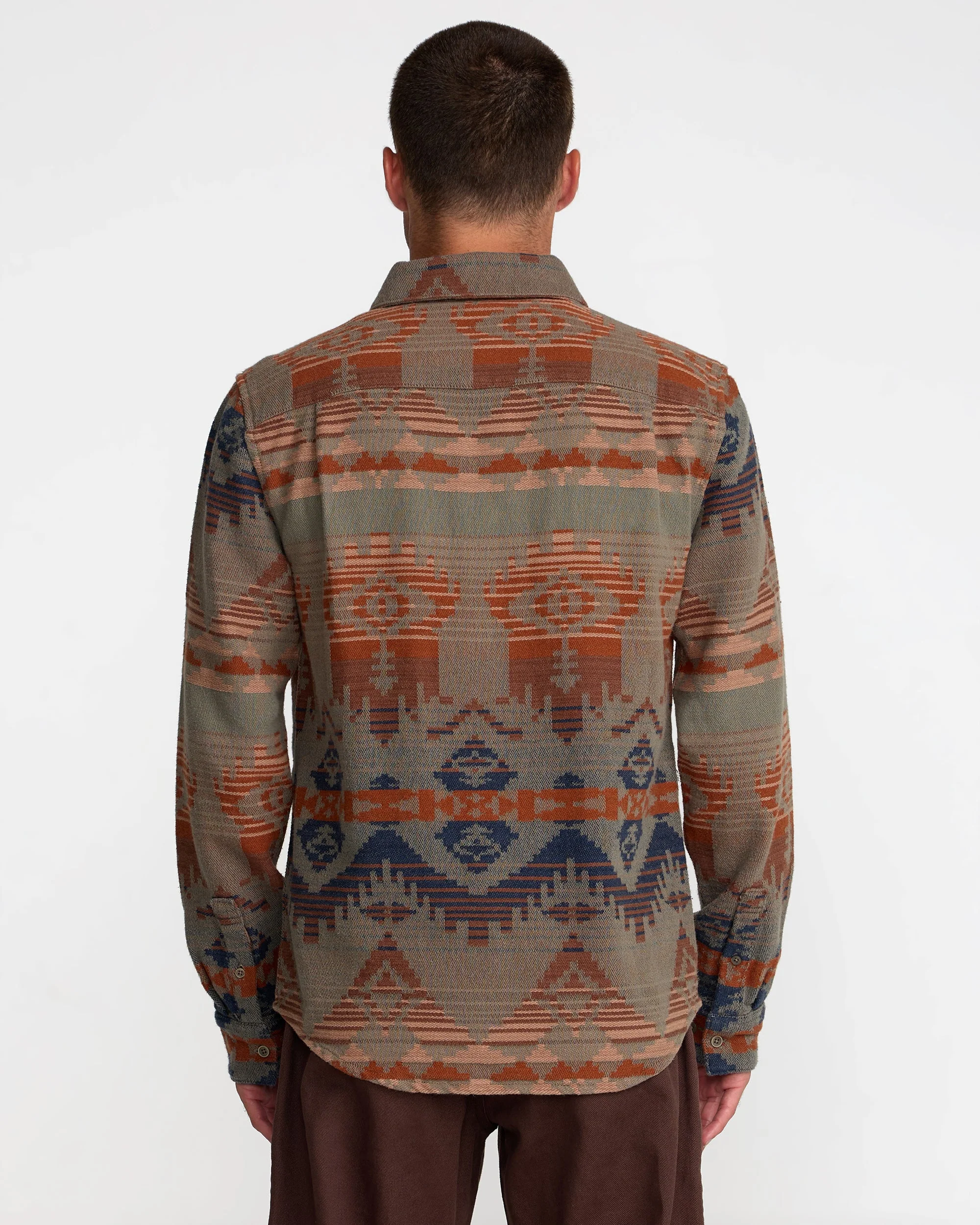 RVCA Dayshift Blanket Flannel Long Sleeve Shirt - Multi - Image 3