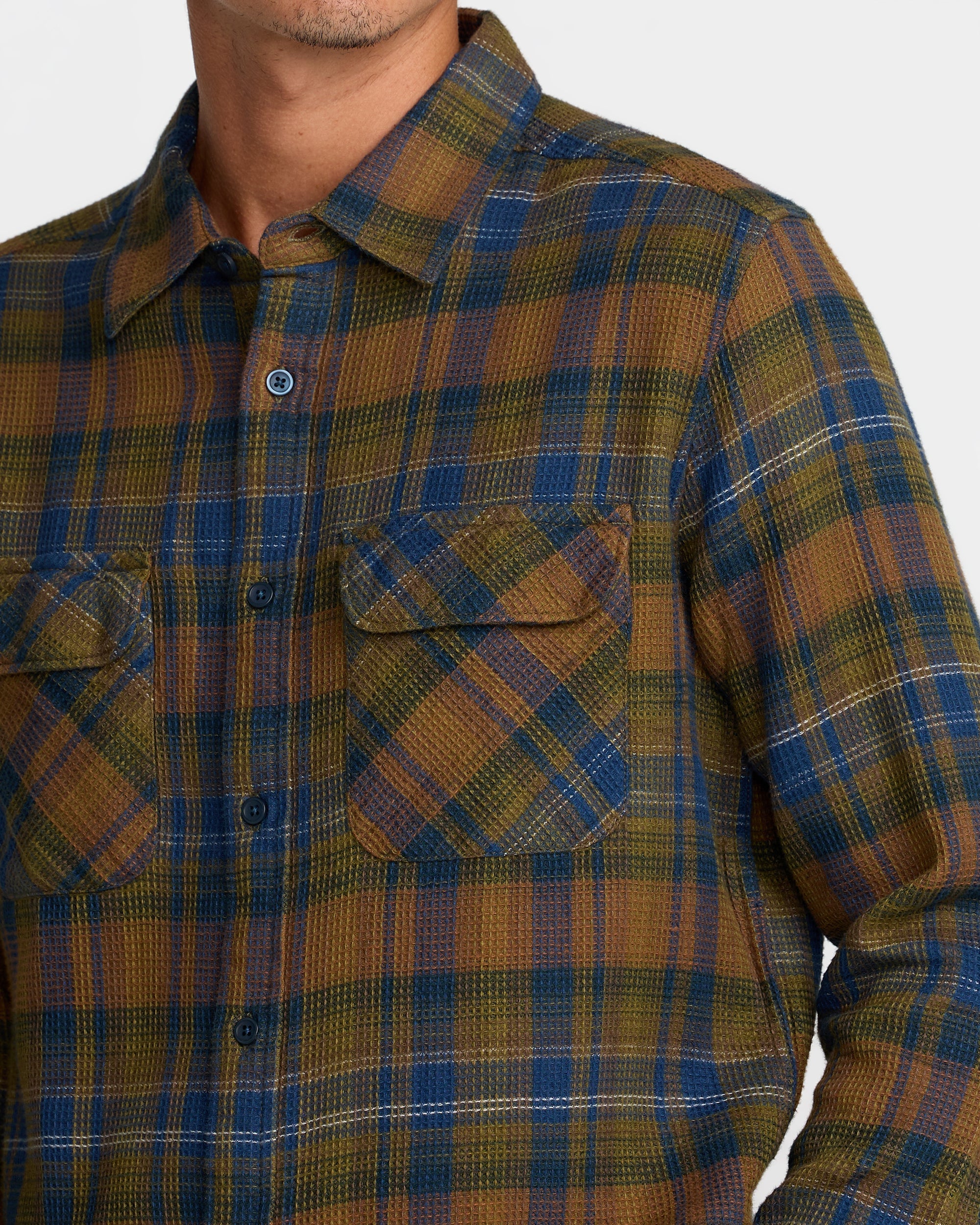 RVCA Dayshift Flannel - Olive - Image 4
