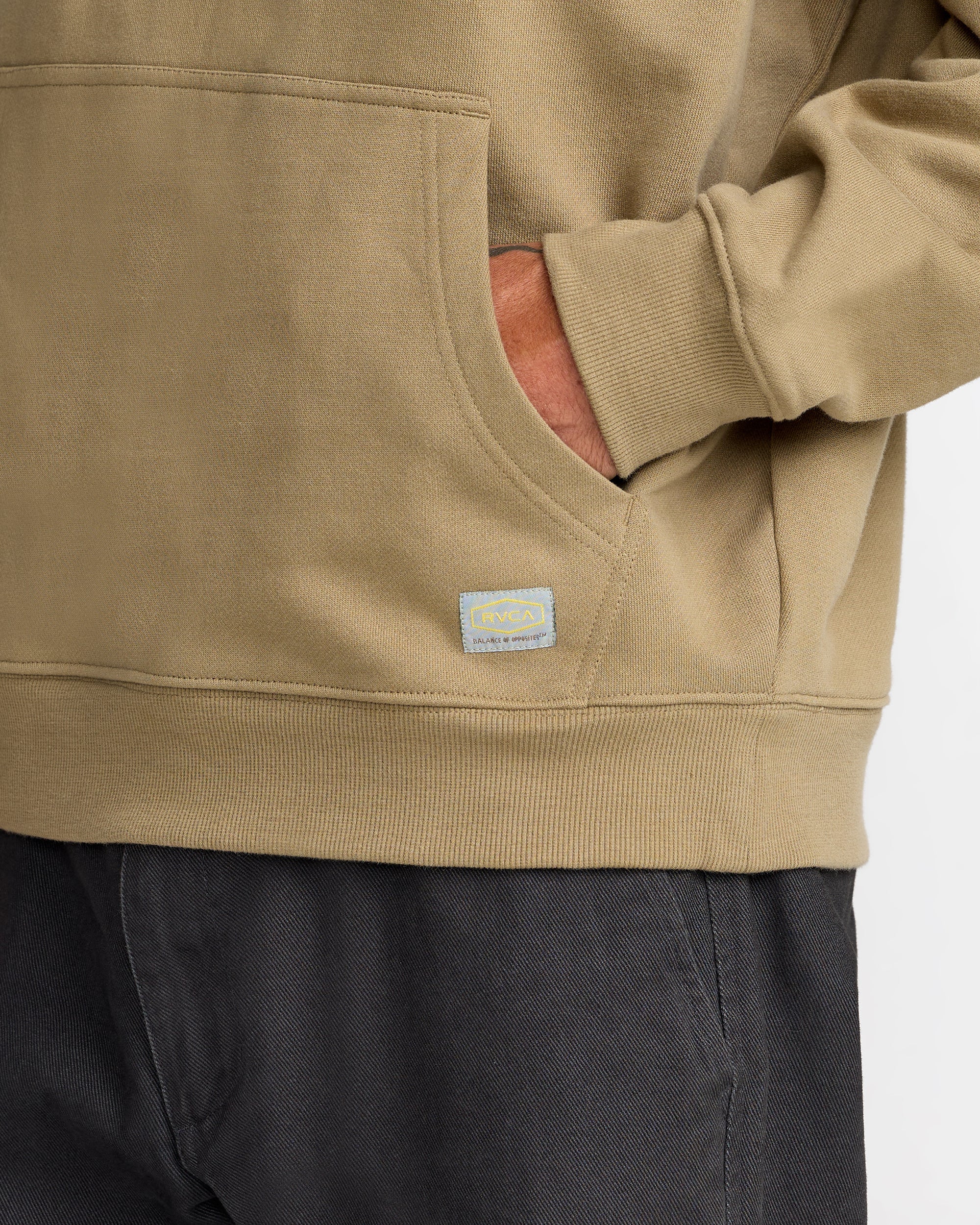RVCA Dayshift Hoodie - Covert Green - Image 4