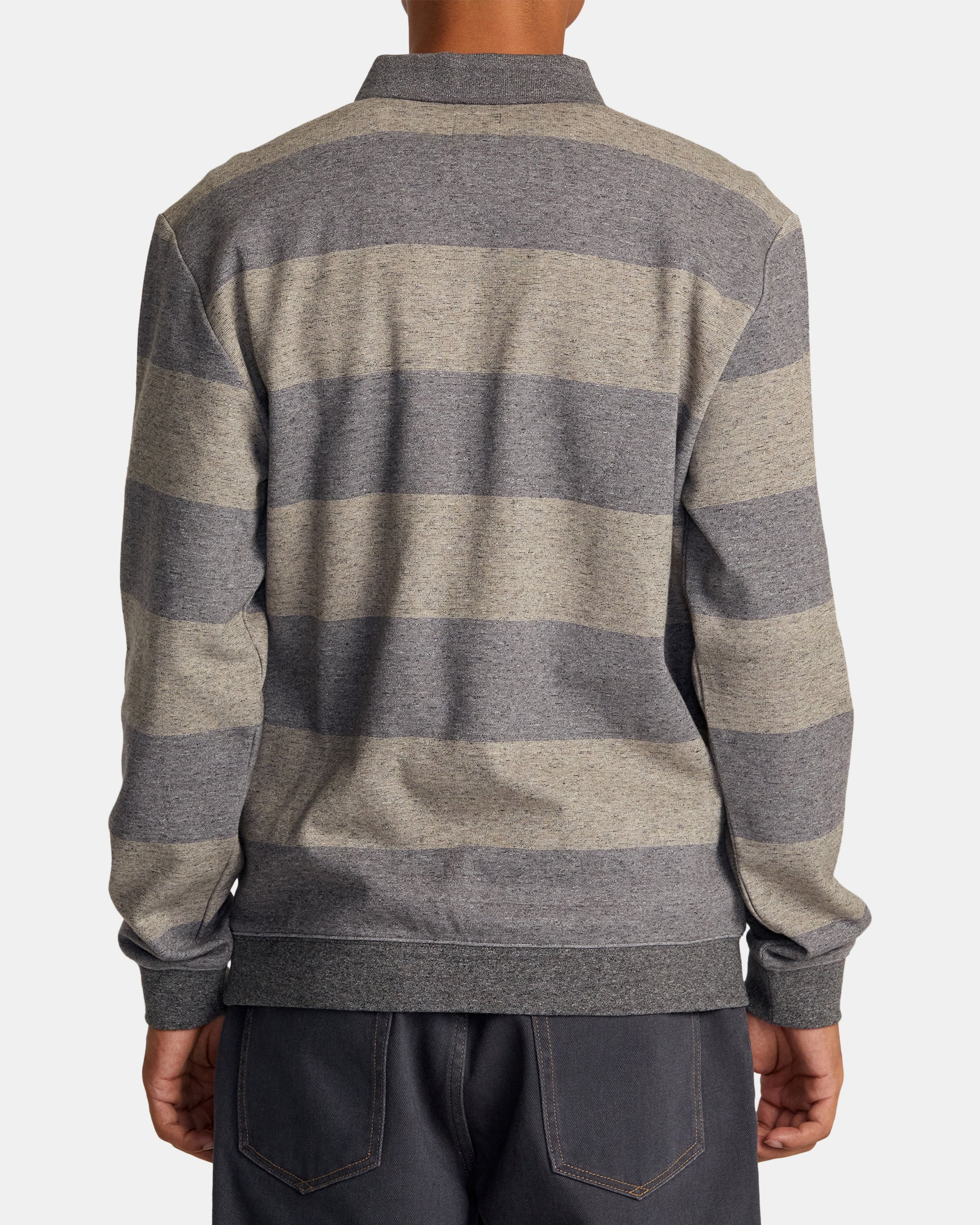 RVCA ERASER HALF ZIP SWEATSHIRT - WOOD - Image 2
