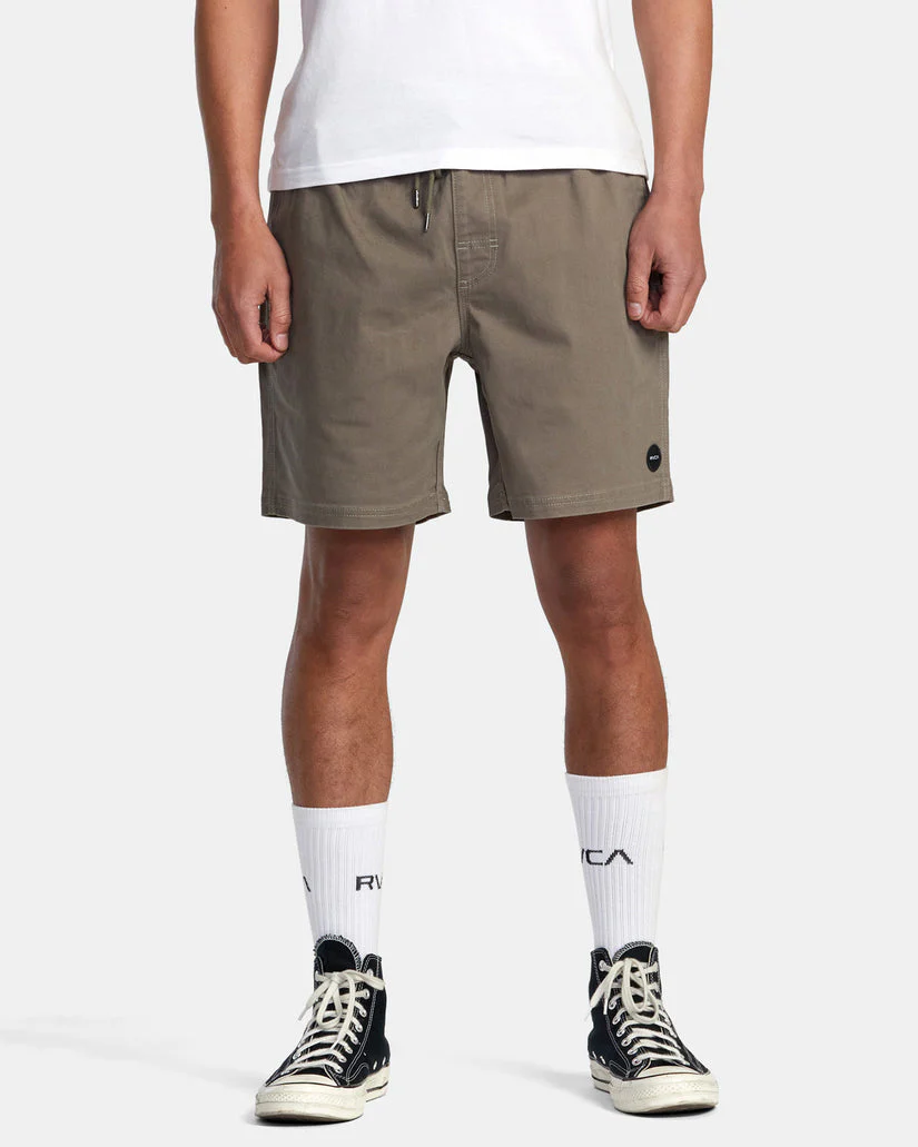 Rvca Escape Elastic Waist Walkshorts 17"” - Mushroom