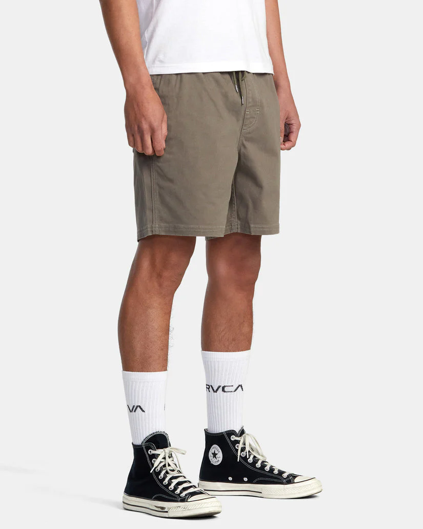 Rvca Escape Elastic Waist Walkshorts 17"” - Mushroom - Image 4