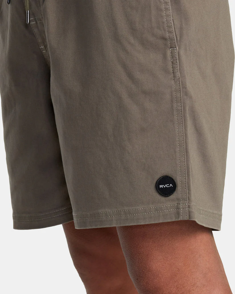Rvca Escape Elastic Waist Walkshorts 17"” - Mushroom - Image 6