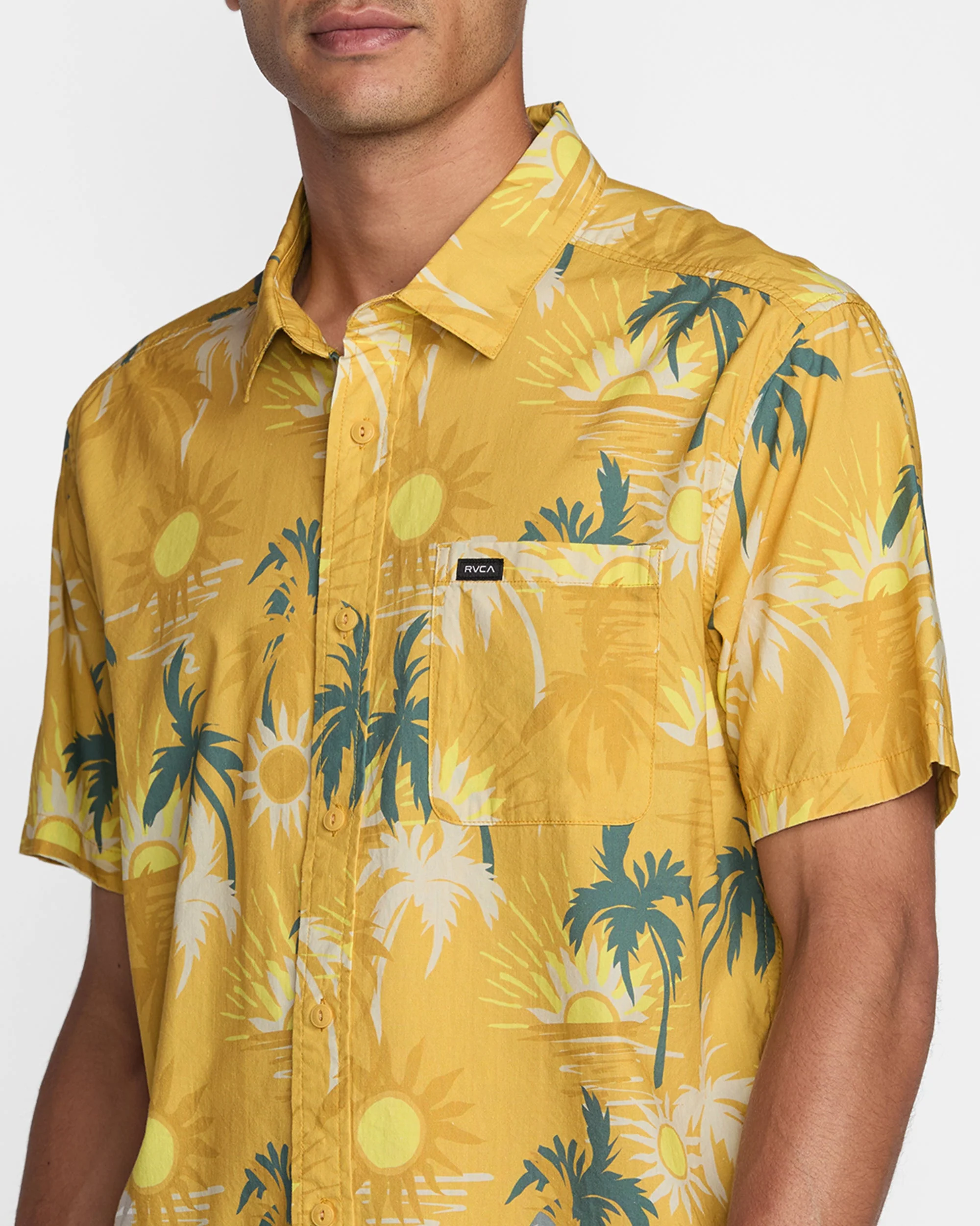 RVCA Exotica Ii Short Sleeve Shirt - Natural - Image 3