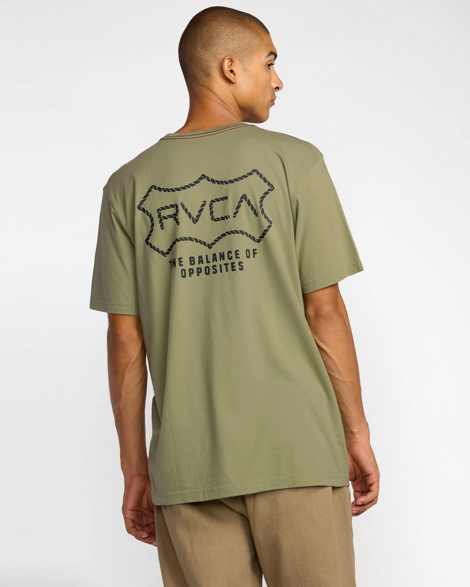 Rvca Genuine Rvca Short Sleeve Tee - Ranger Green - Image 2