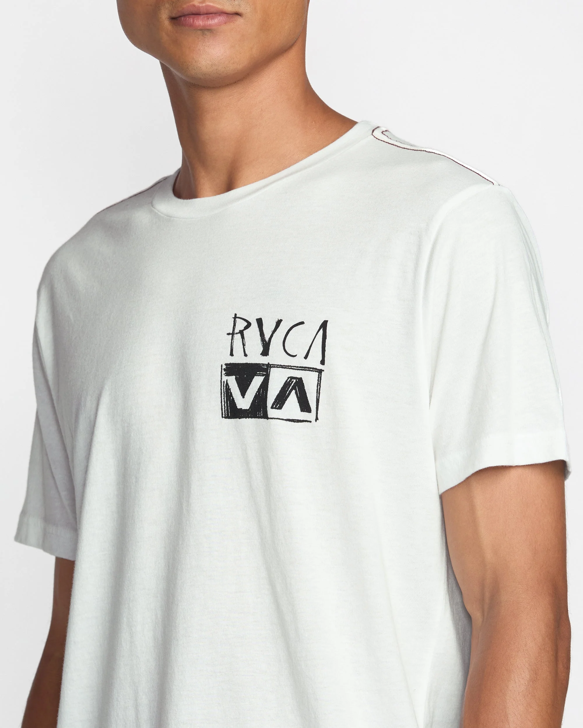 RVCA Horton Panther Short Sleeve Tee - Antique White - Image 2