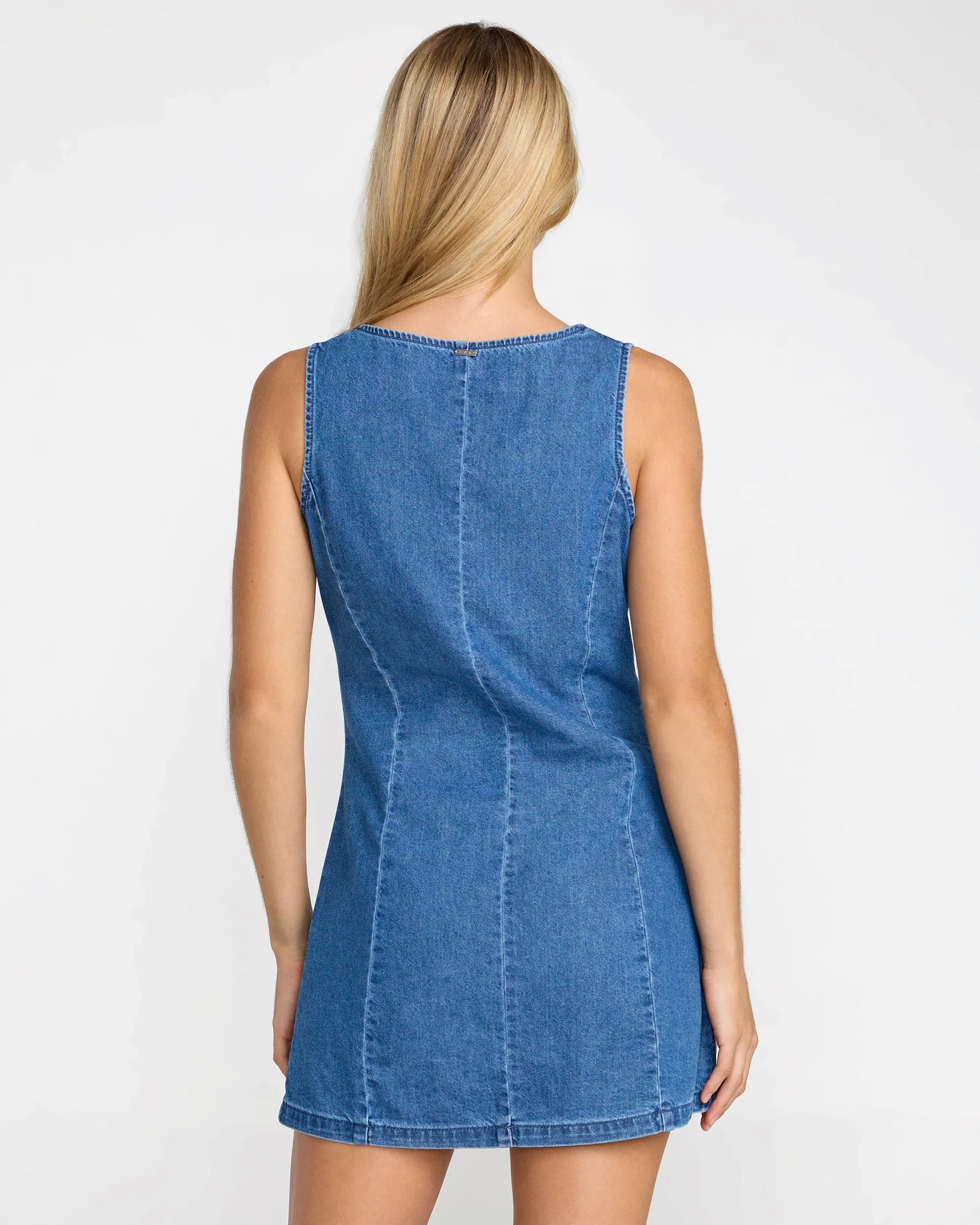 Rvca Lainey Mini Dress - Crystal Blue - Image 3