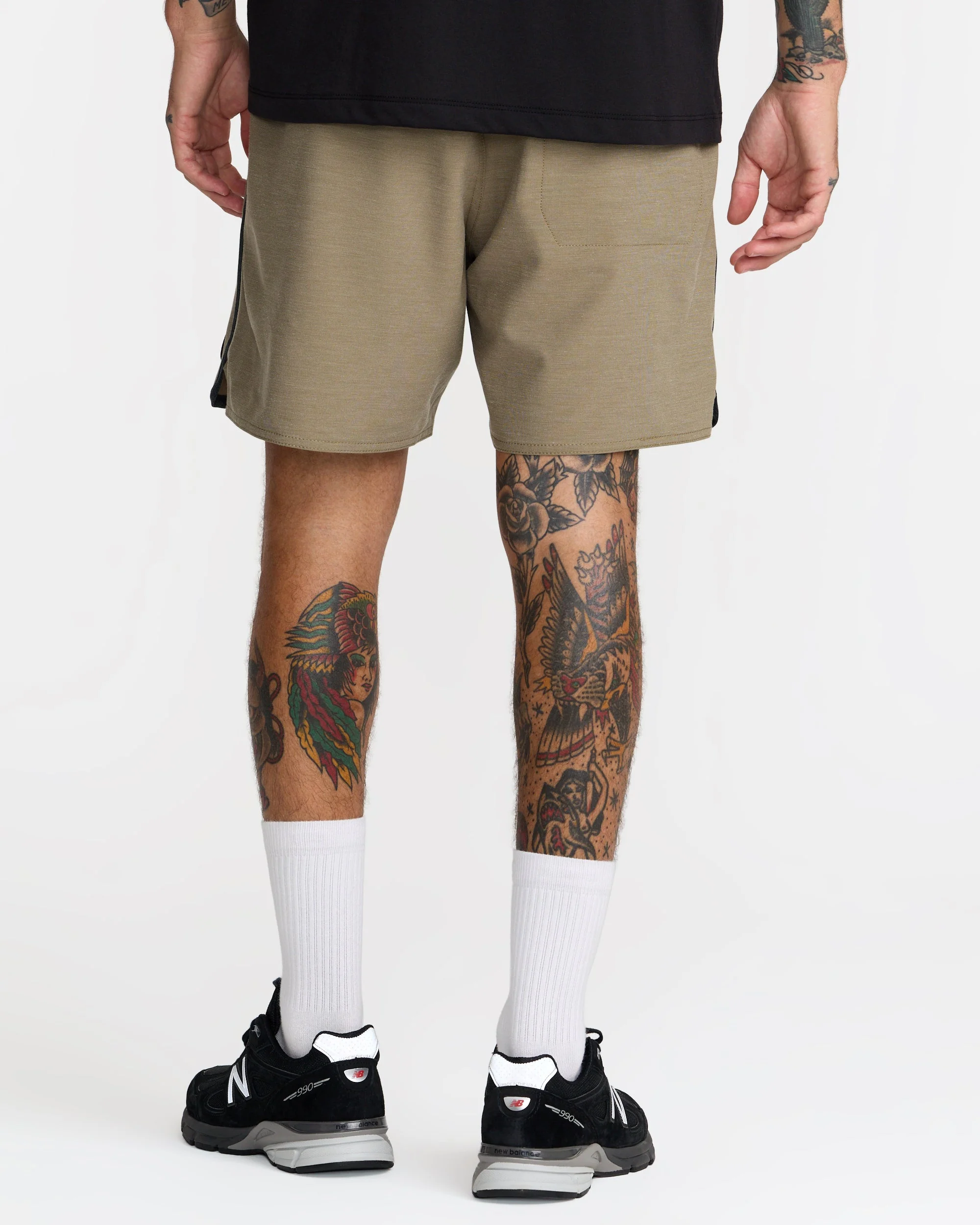 RVCA Men's Yogger Hybrid 17" Shorts - Covert Green - Image 2