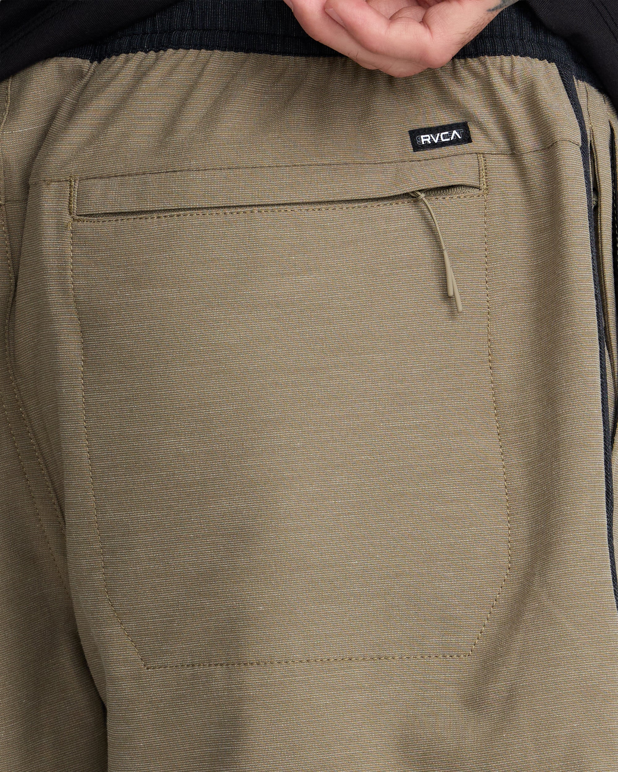 RVCA Men's Yogger Hybrid 17" Shorts - Covert Green - Image 3