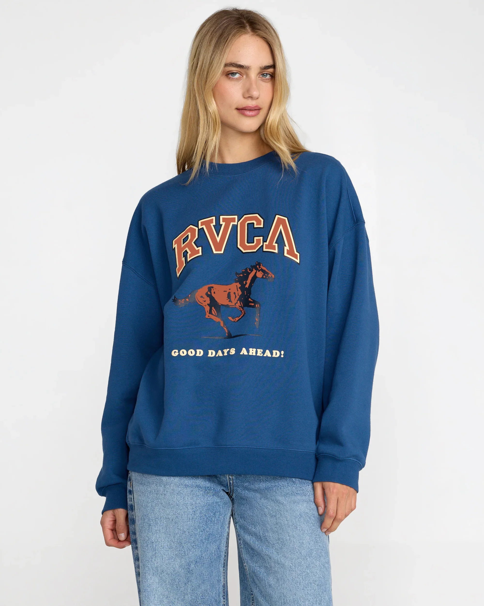 RVCA Neat Pullover - Ensign Blue - Image 3