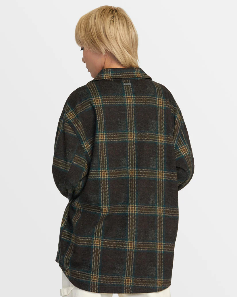 RVCA POLAR BIRDIE SHACKET - CHOCOLATE TORTE - Image 2