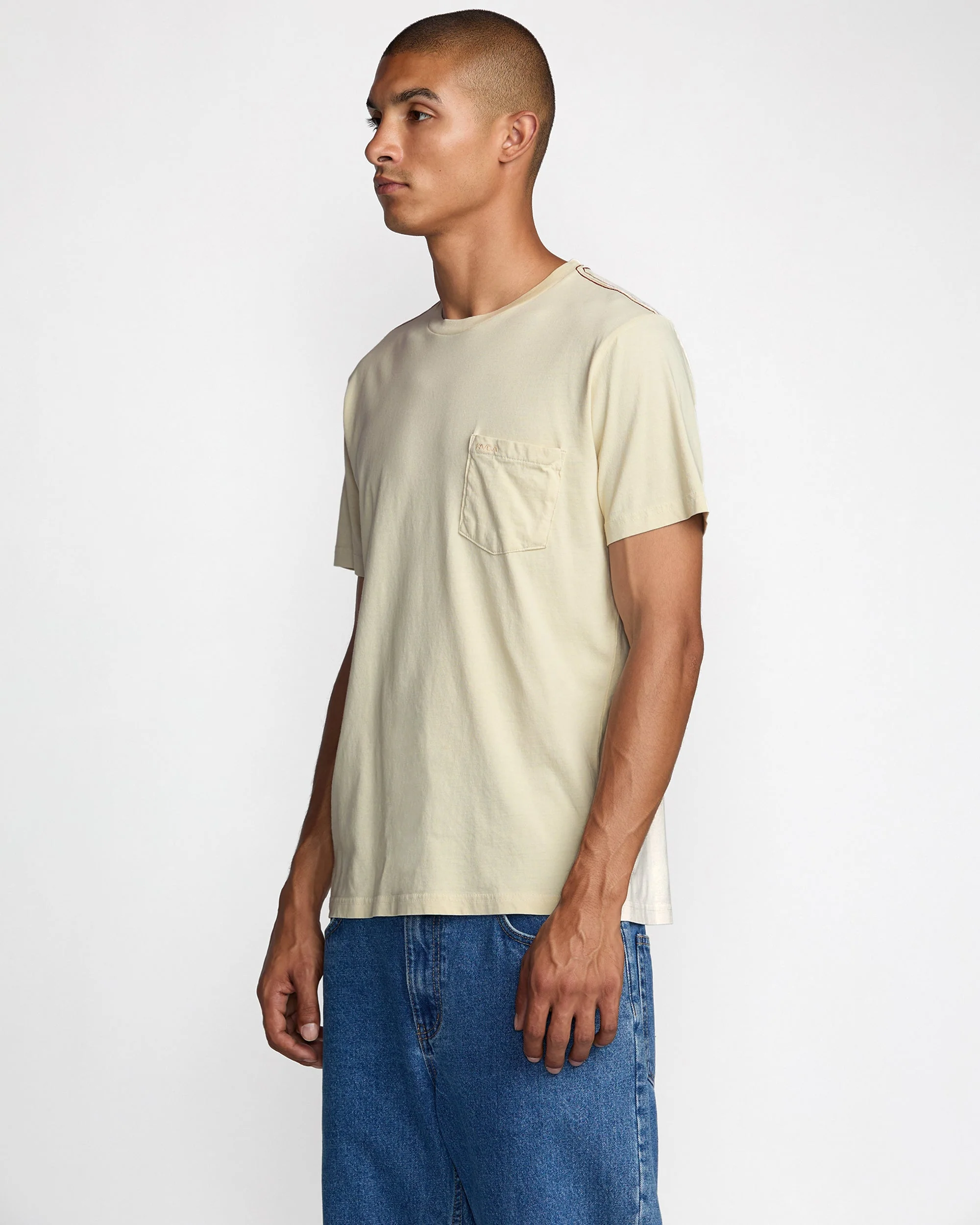 RVCA Ptc 2 Pigment Short Sleeve - Ceramic - Image 4