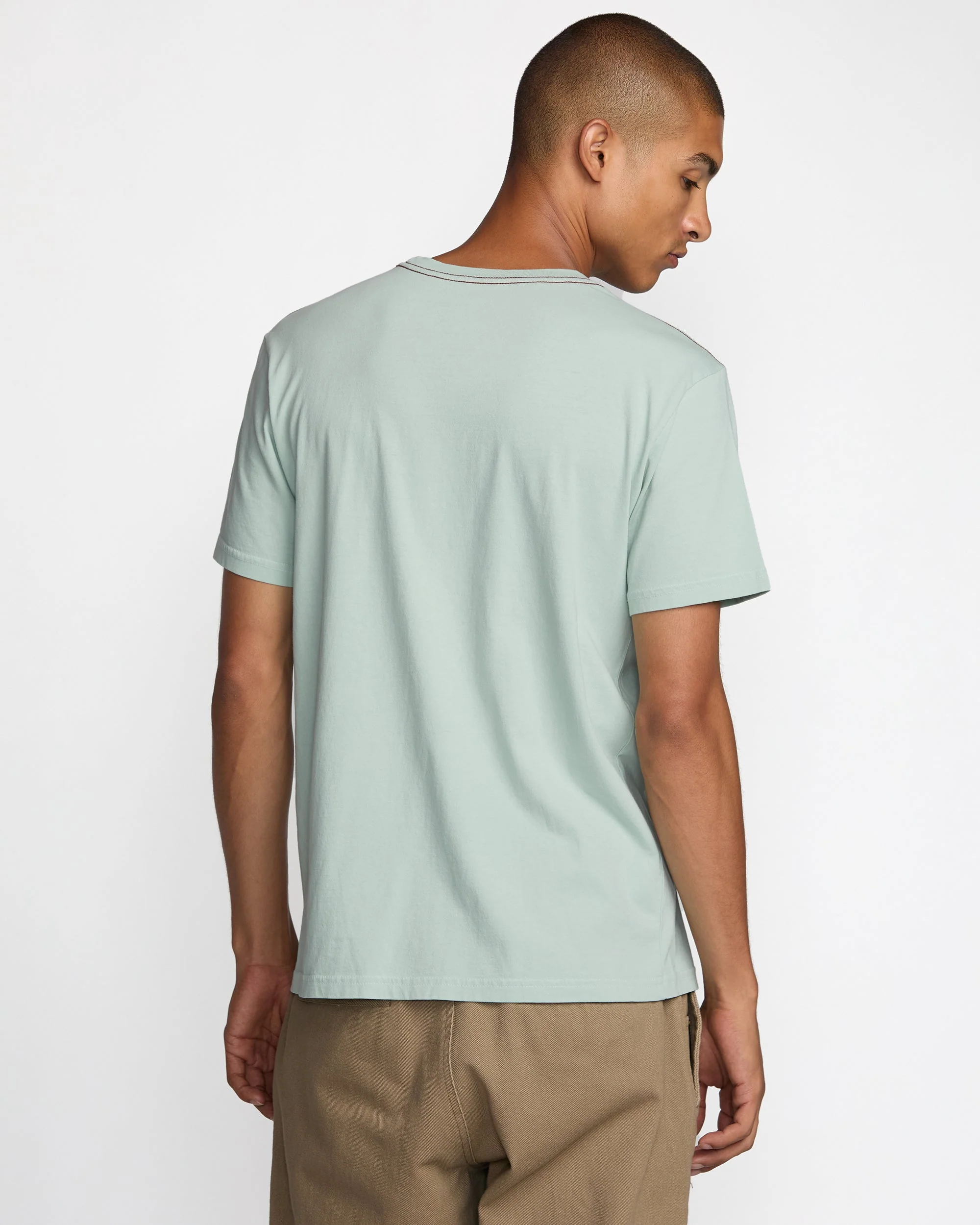 RVCA Ptc 2 Pigment Short Sleeve Tee - Blue Haze - Image 2