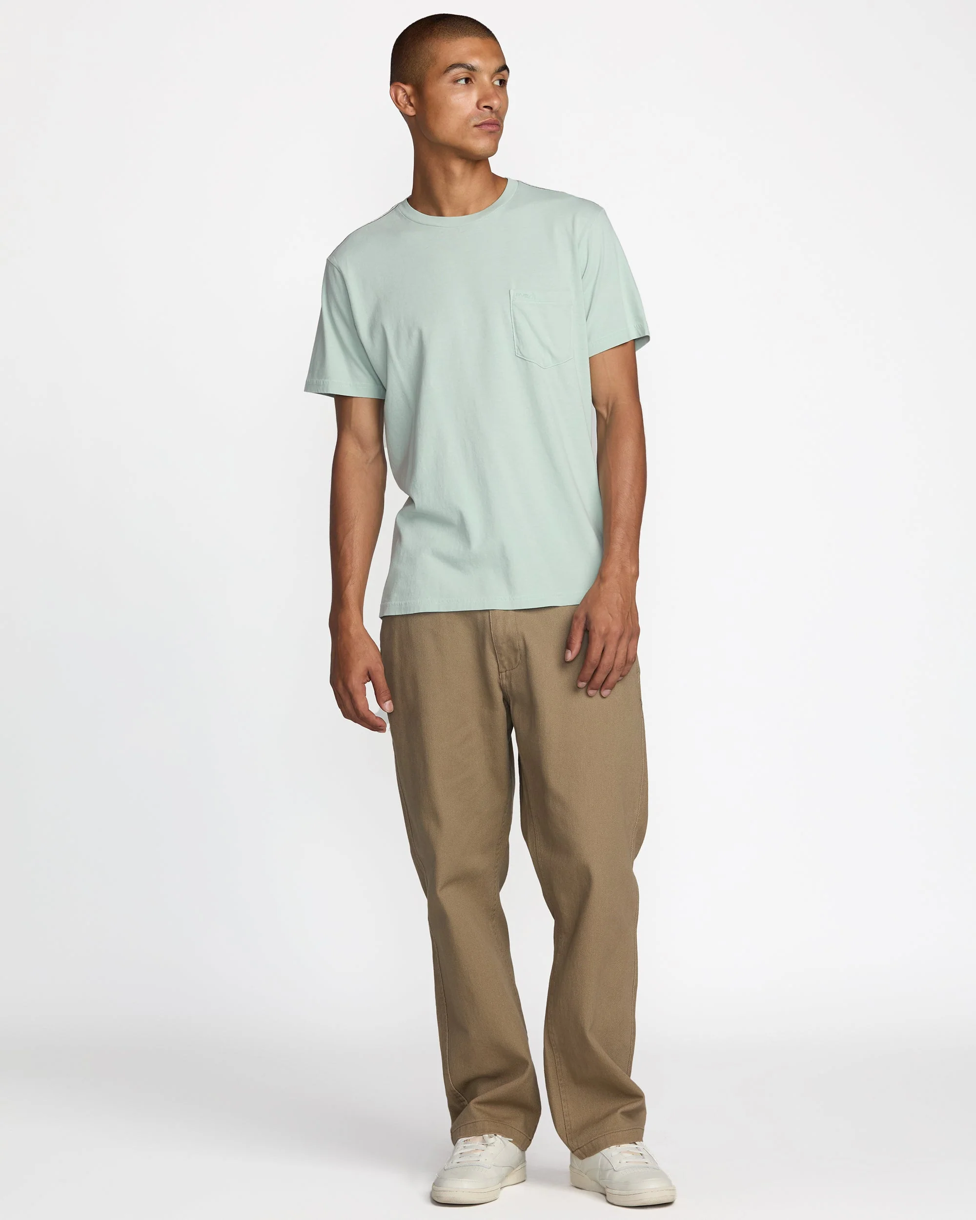 RVCA Ptc 2 Pigment Short Sleeve Tee - Blue Haze - Image 4