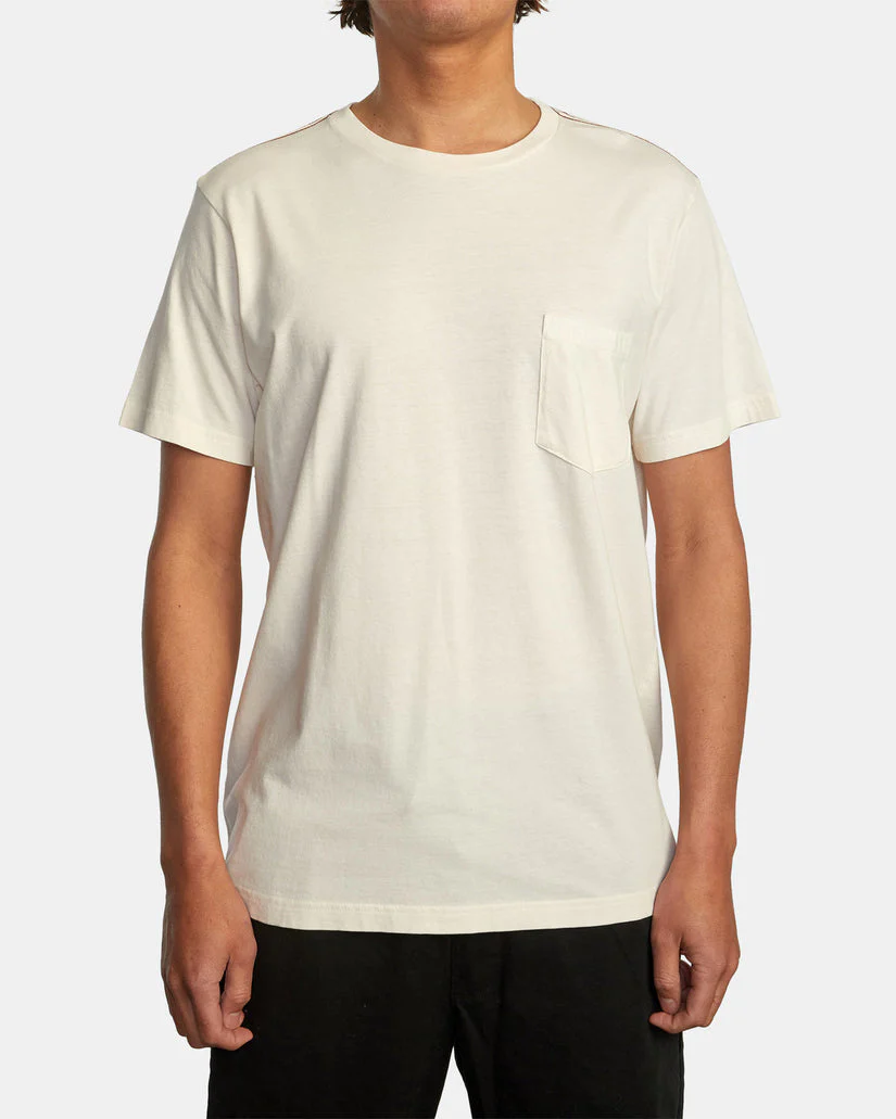RVCA PTC II PIGMENT TEE - NATURAL