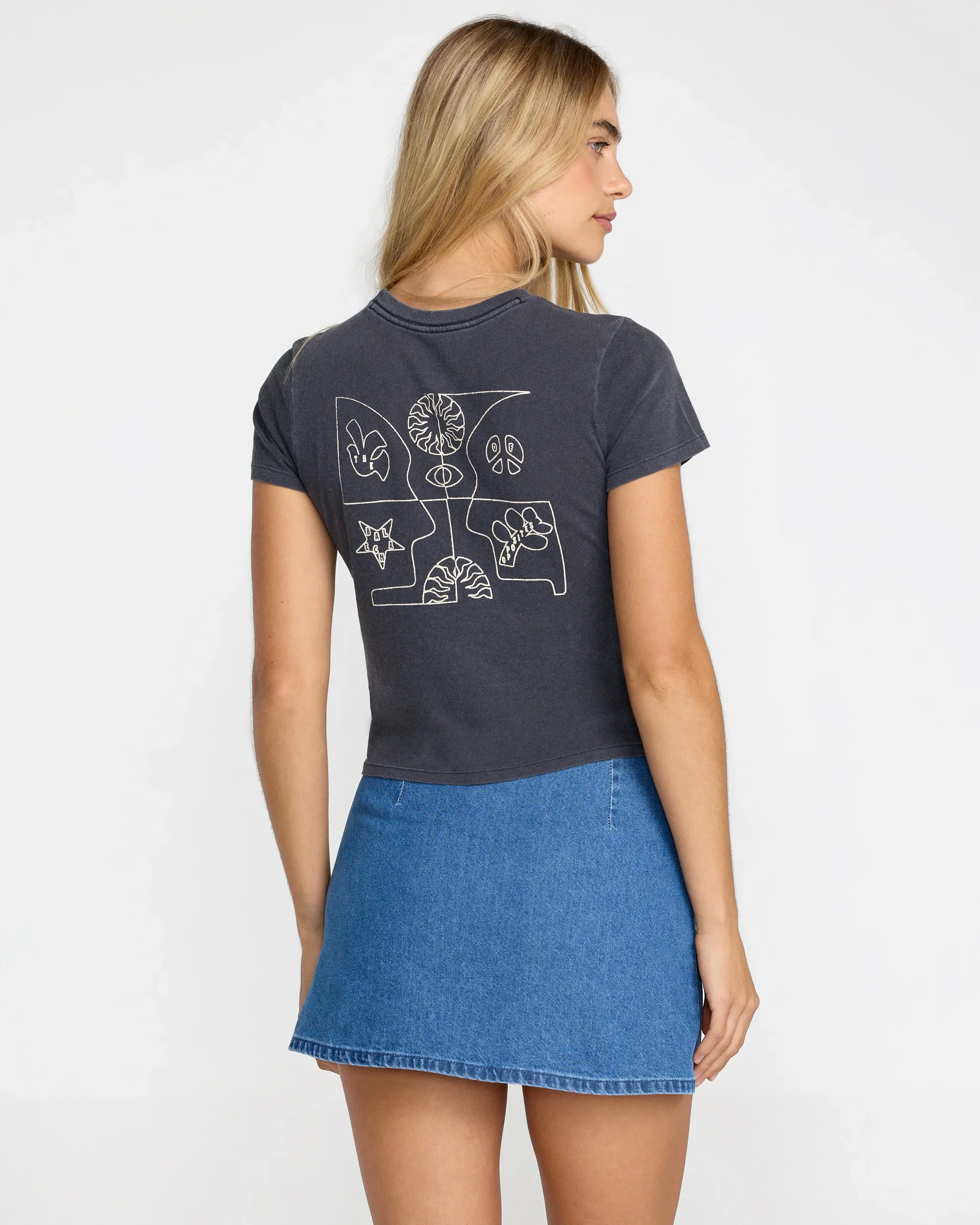 Rvca Reform Skirt - Crystal Blue - Image 2