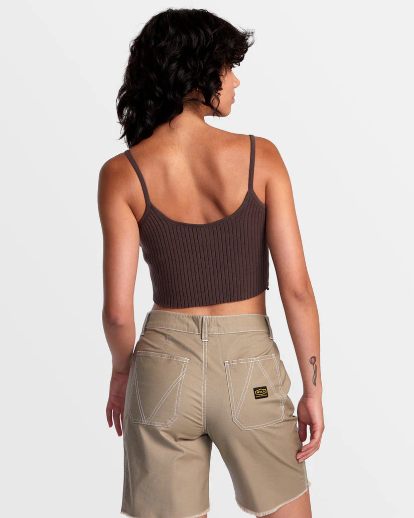 RVCA SILHOUETTE KNITTED TANK - NEW PLUM - Image 2