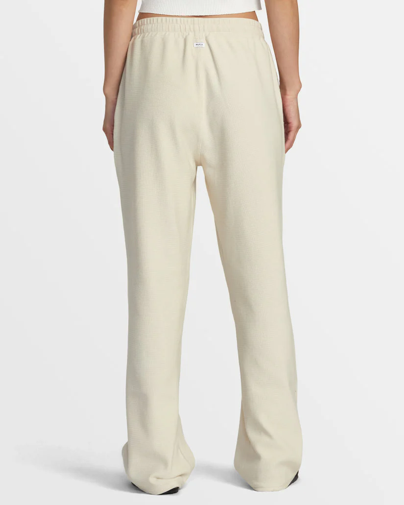 RVCA SOFIE WAFFLE PANT - LATTE - Image 2