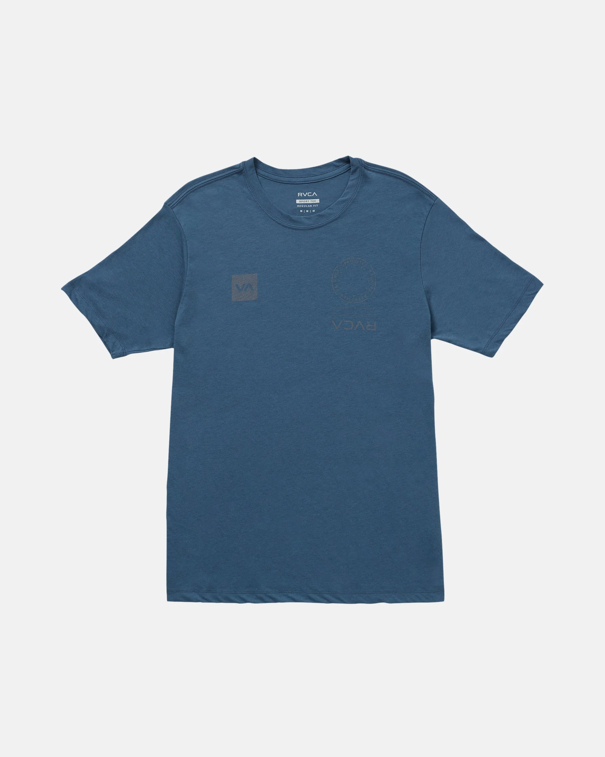 RVCA Va Mark Reflective Short Sleeve Tee - Dark Denim