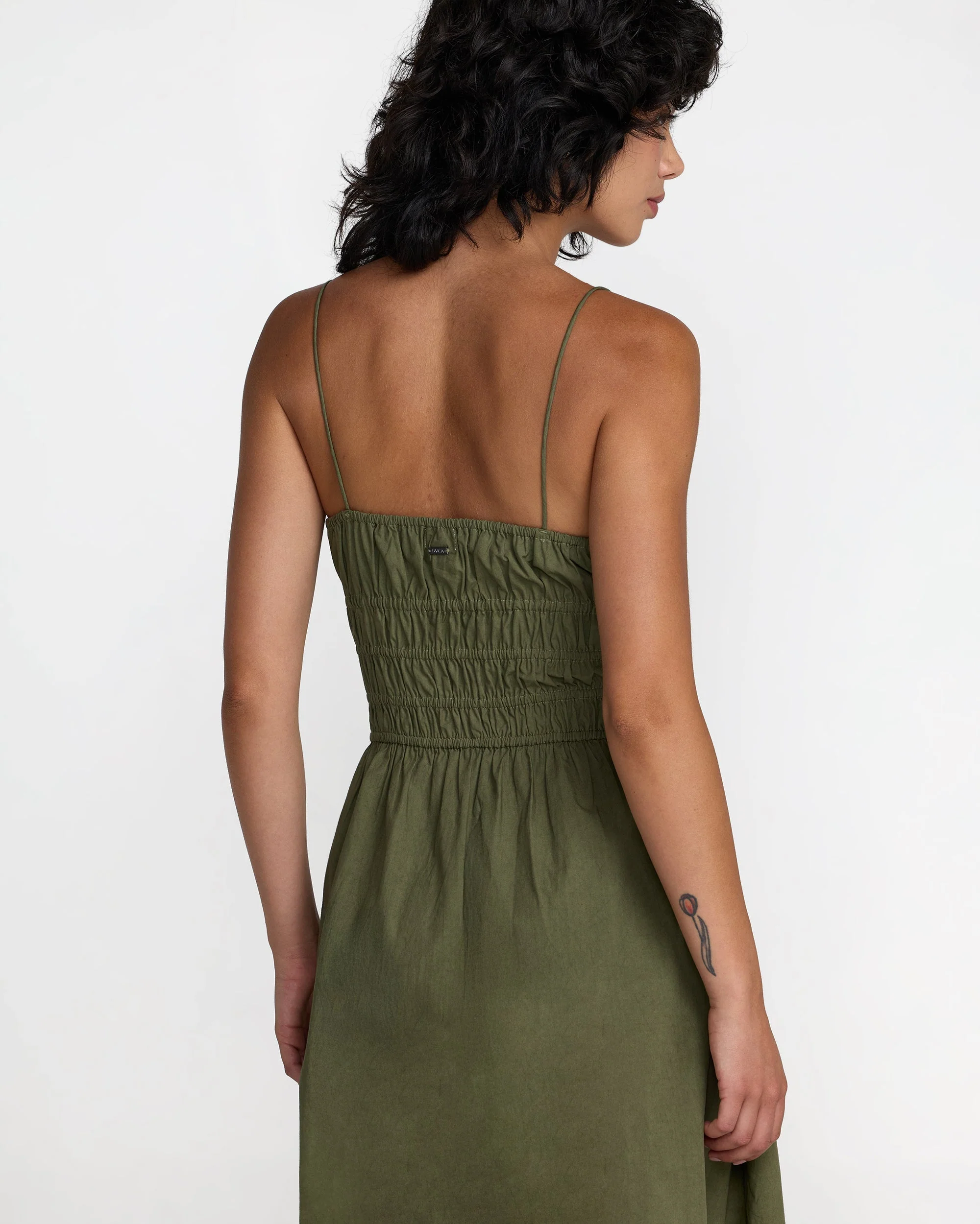 RVCA Women's Raya Midi Dress - Olive - Image 3