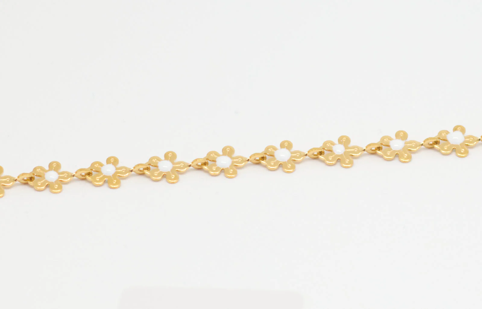 Salty Cali Bloom Anklet - WHITE