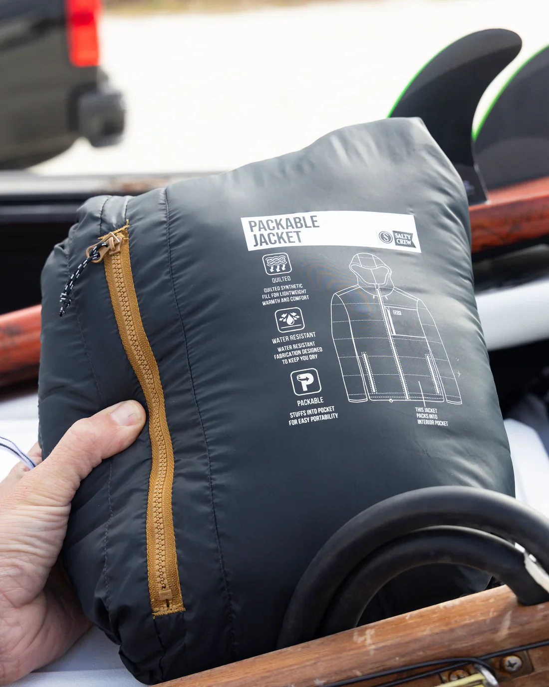 Salty Crew Barrier Insulated Jacket - Black - Image 3