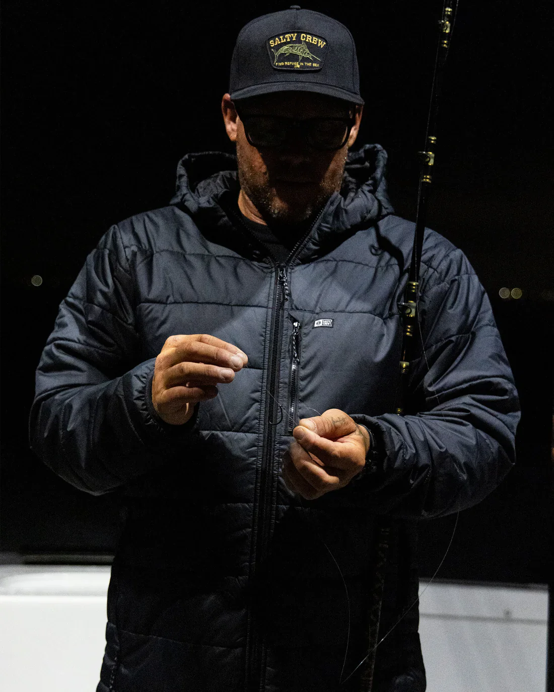 Salty Crew Barrier Insulated Jacket - Black - Image 5