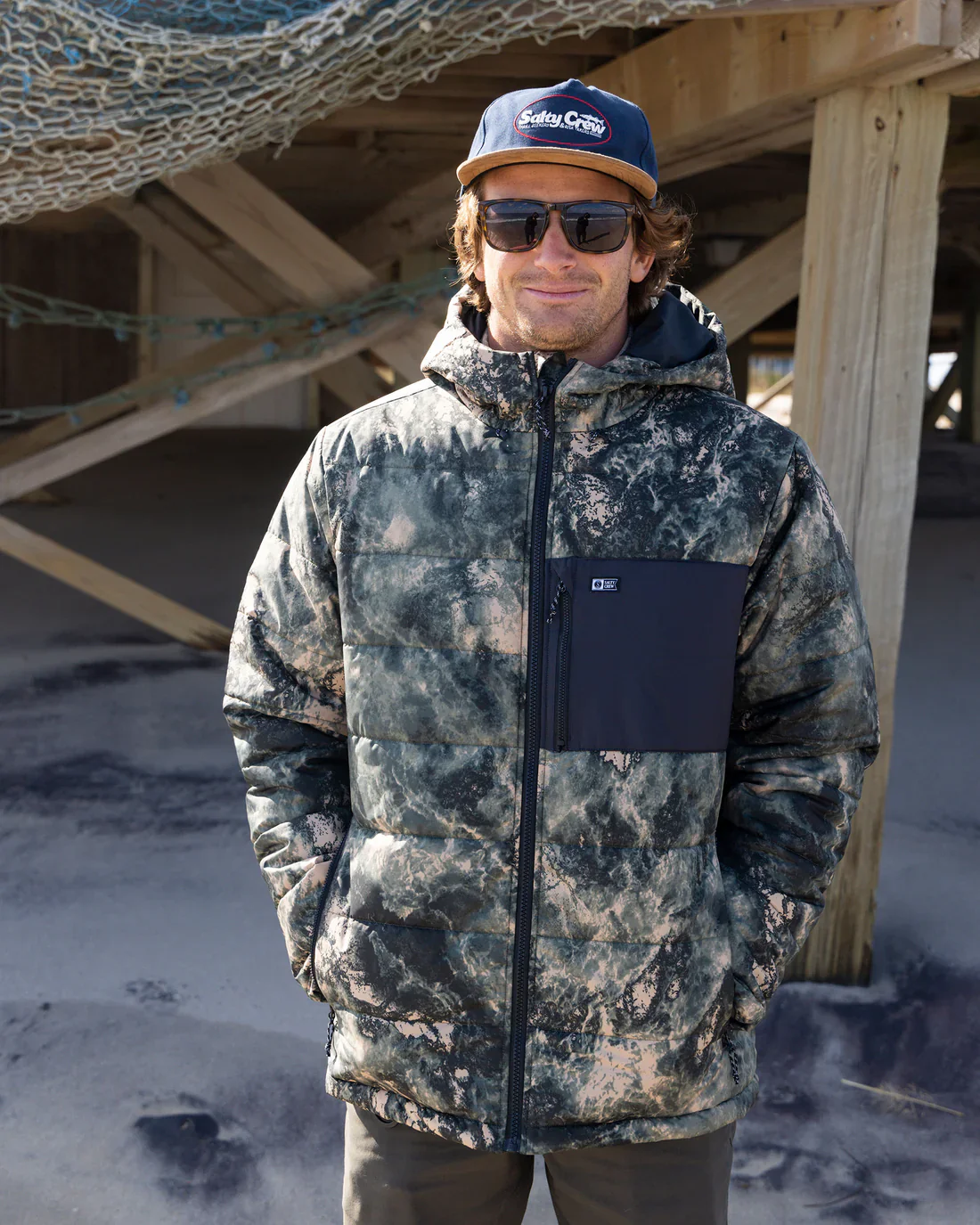 Salty Crew Barrier Insulated Jacket - Camo - Image 5