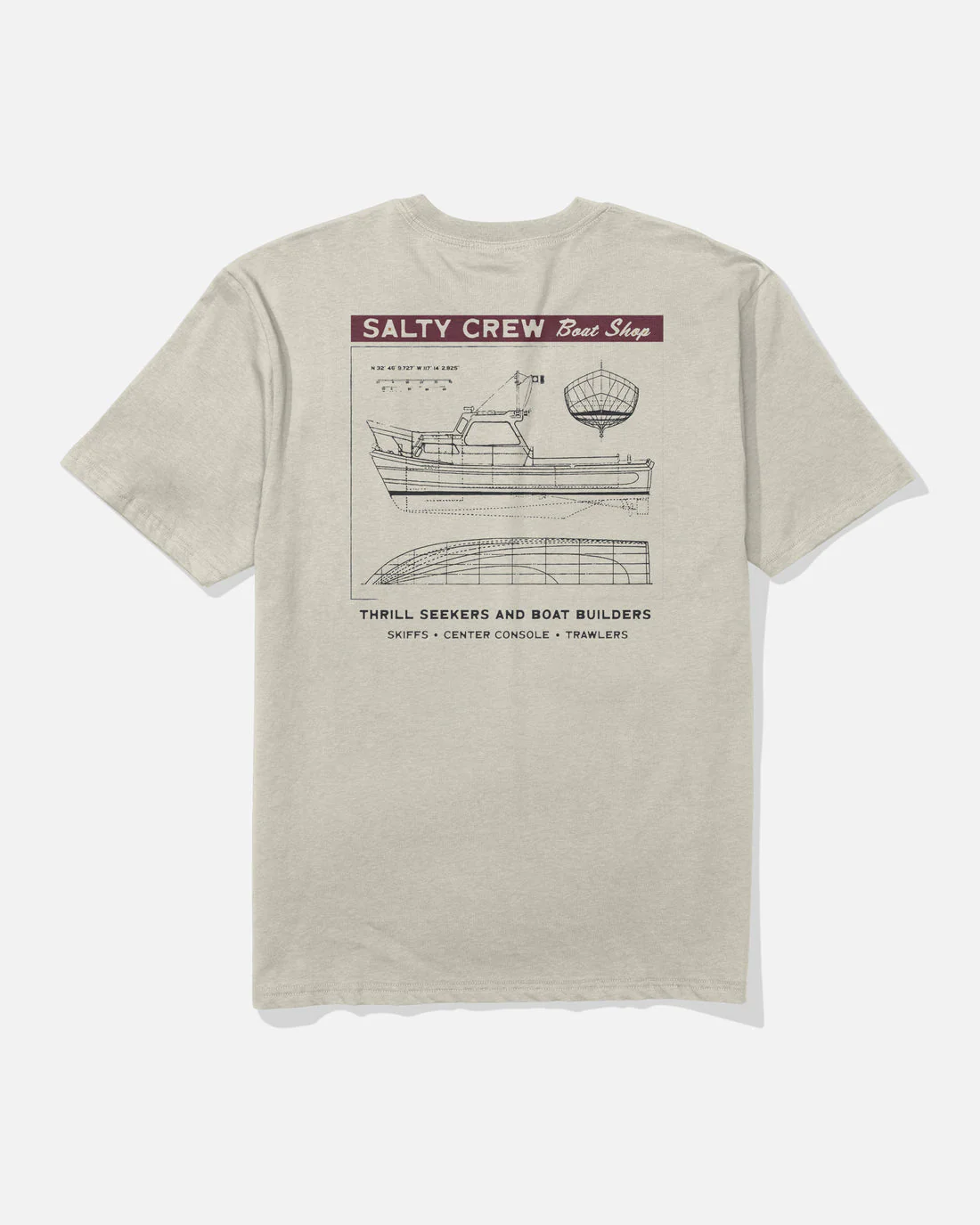 Salty Crew Boat Shop Classic Tee - Bone
