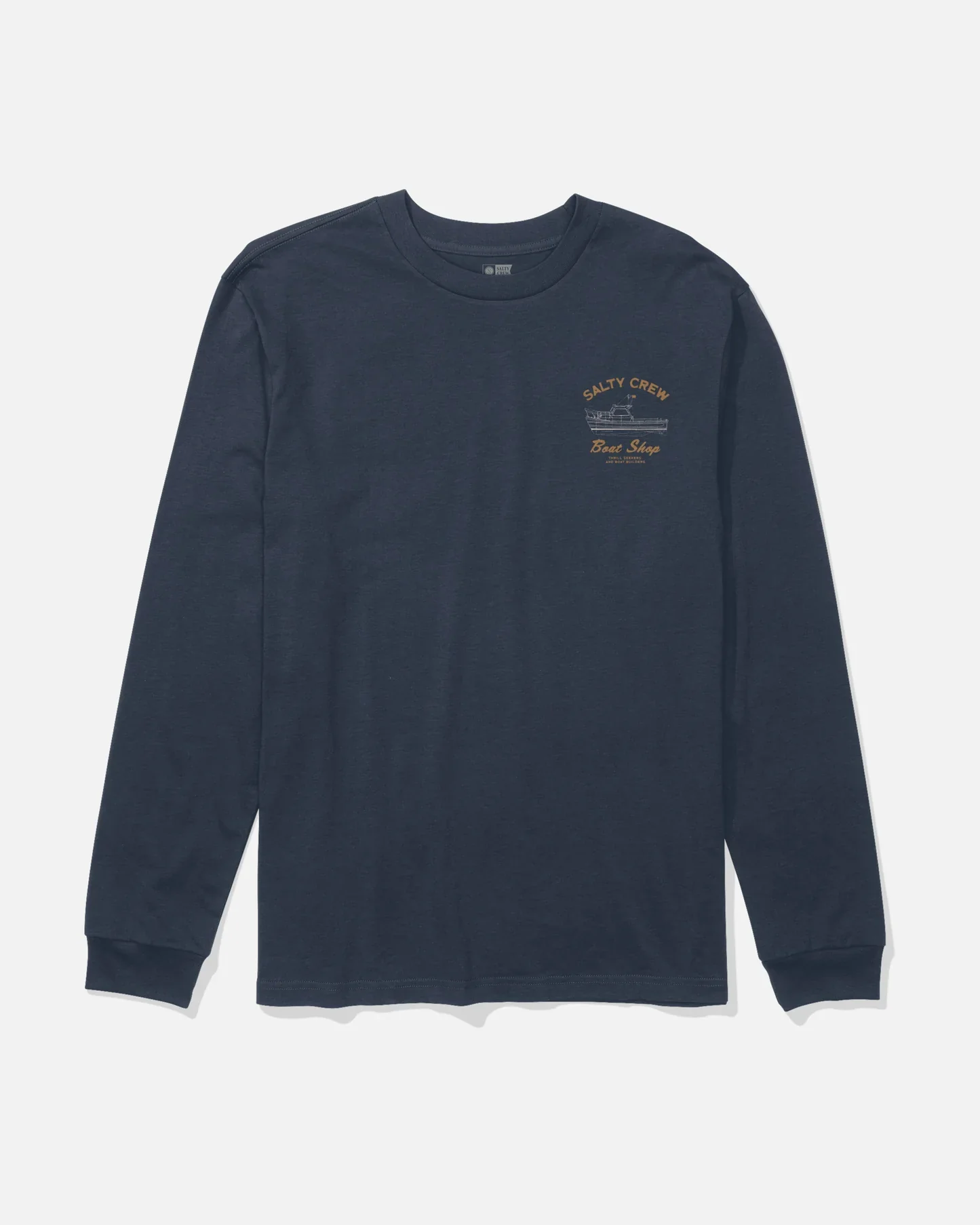 Salty Crew Boat Shop Long Sleeve Tee - Navy - Image 2