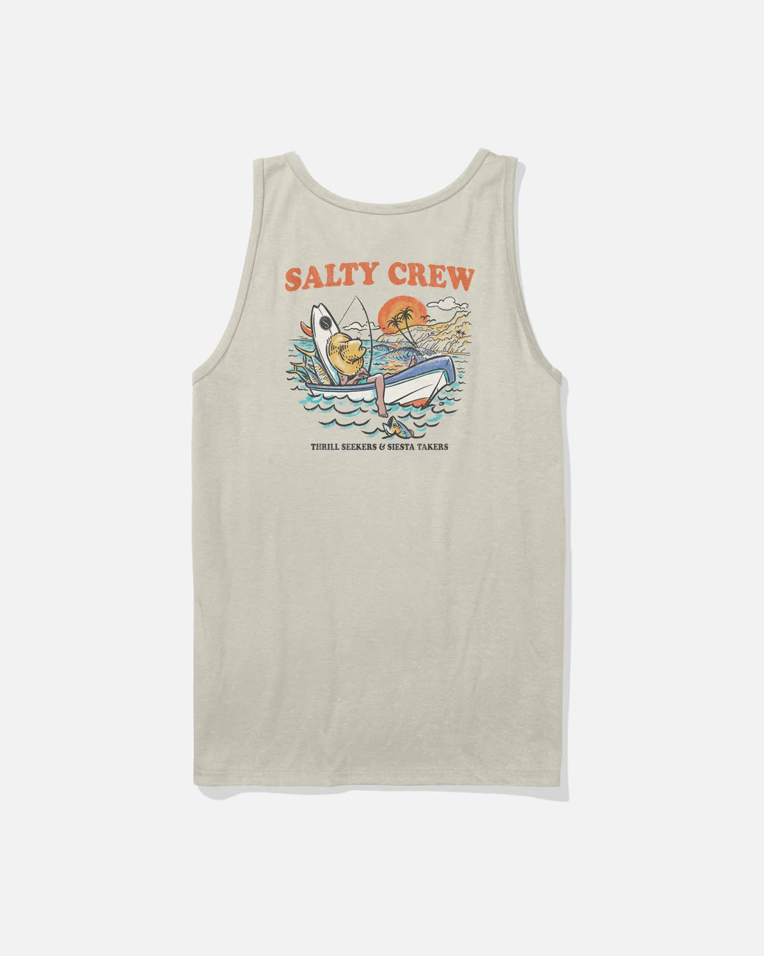 Salty Crew Down Time Tank - Bone
