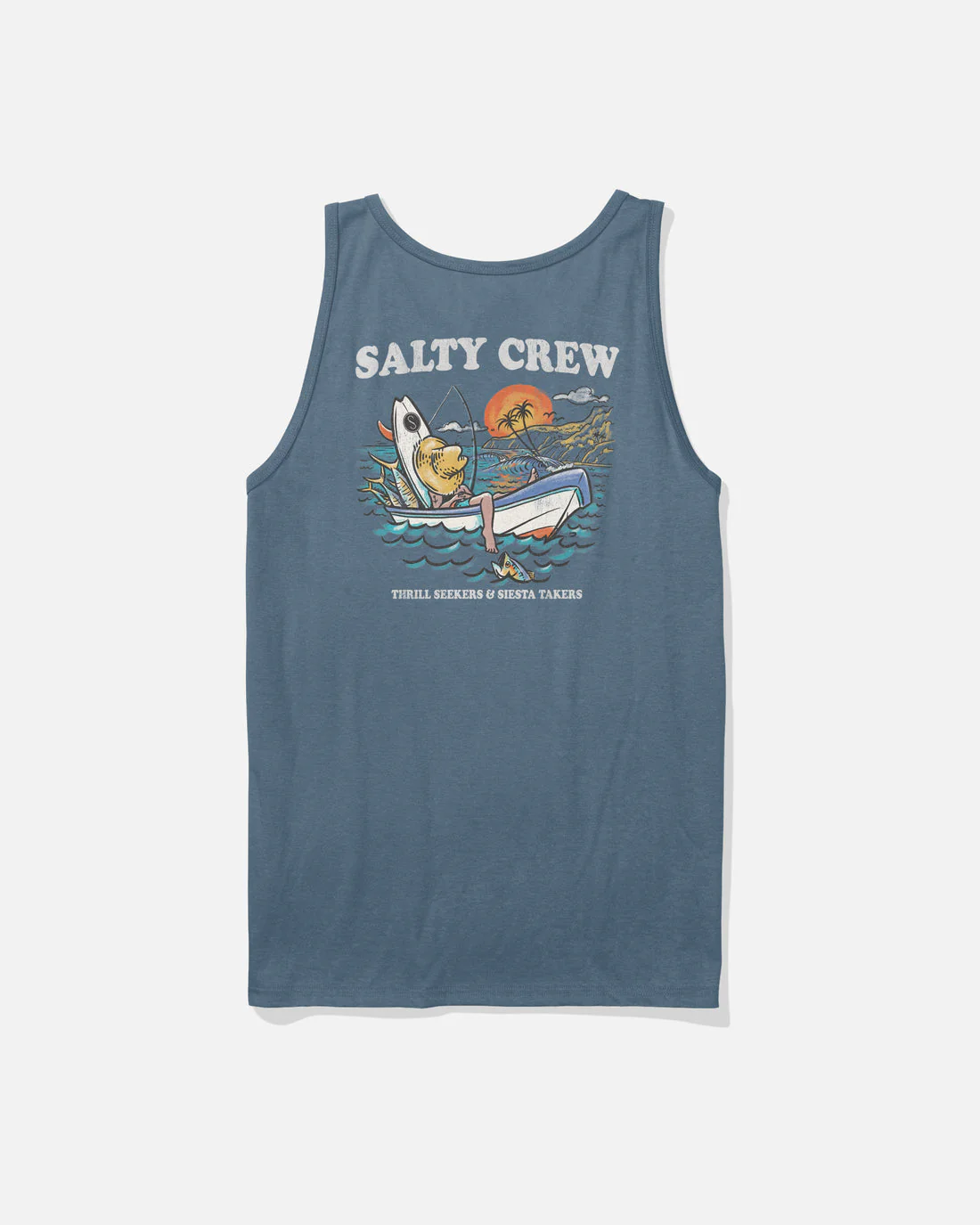 Salty Crew Down Time Tank - Slate