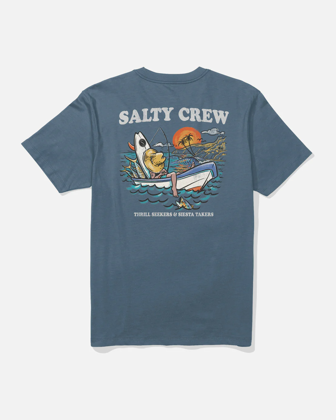 Salty Crew Down Time Tee - Slate