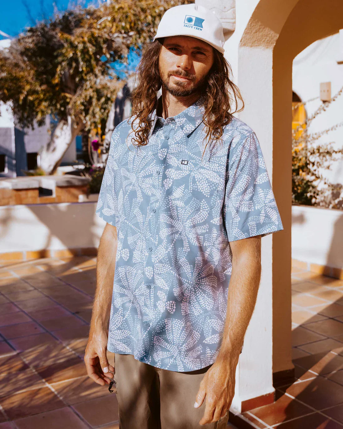 Salty Crew Drifter Uv Button Up - Atlantic Green - Image 4