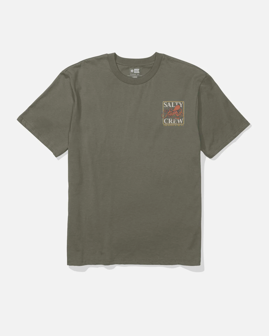 Salty Crew Ink Slinger Classic Tee - Dusty Olive - Image 2