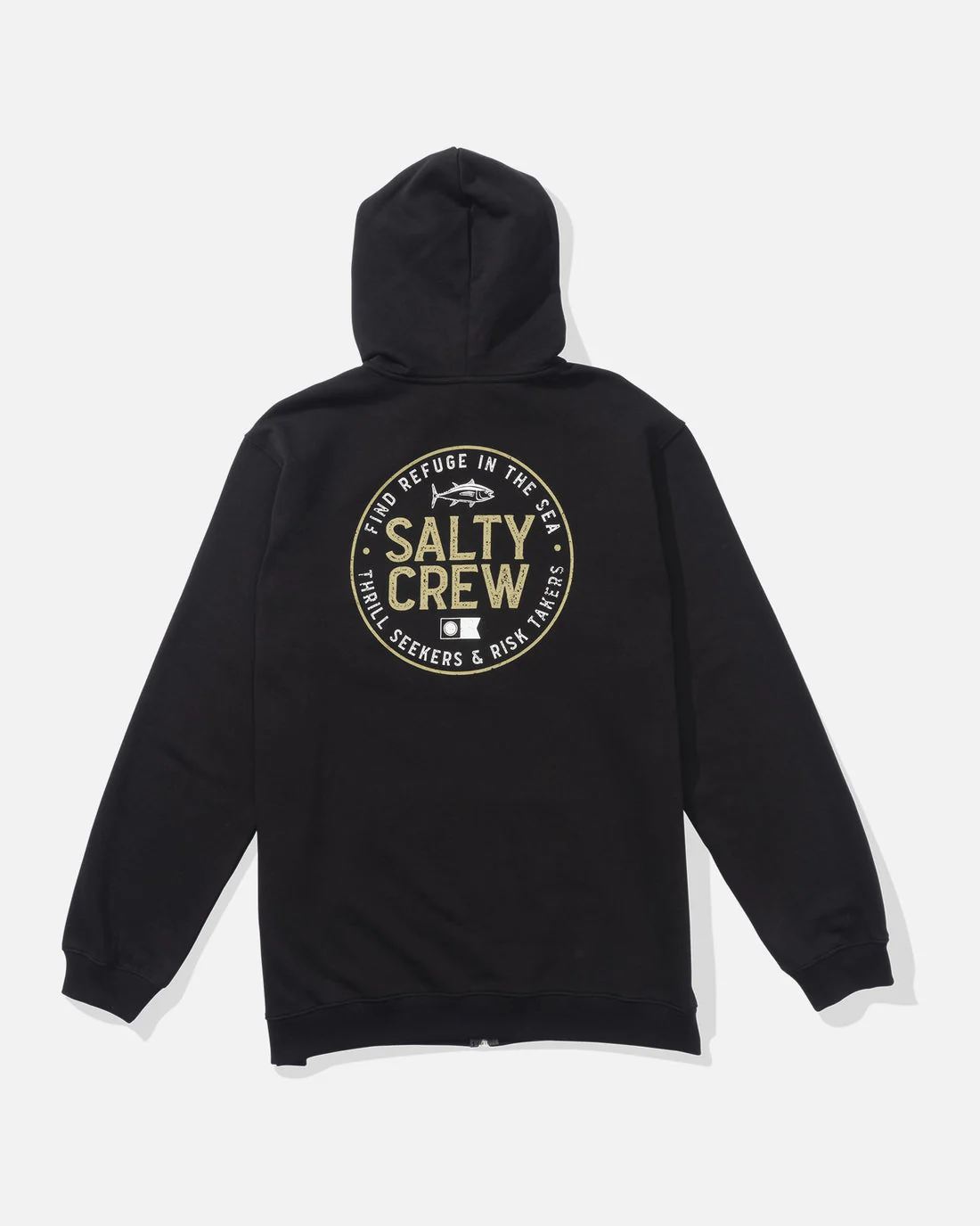 Salty Crew Legendary Zip Fleece Hoodie - BLACK