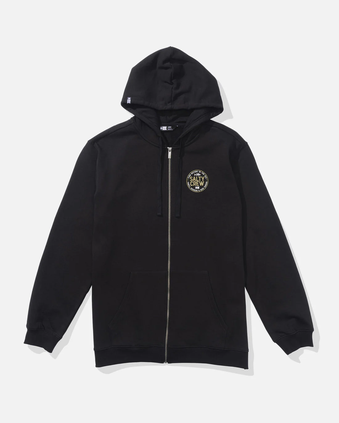 Salty Crew Legendary Zip Fleece Hoodie - BLACK - Image 2