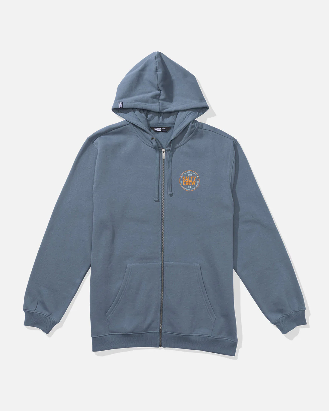Salty Crew Legendary Zip Fleece Hoodie - SLATE - Image 2