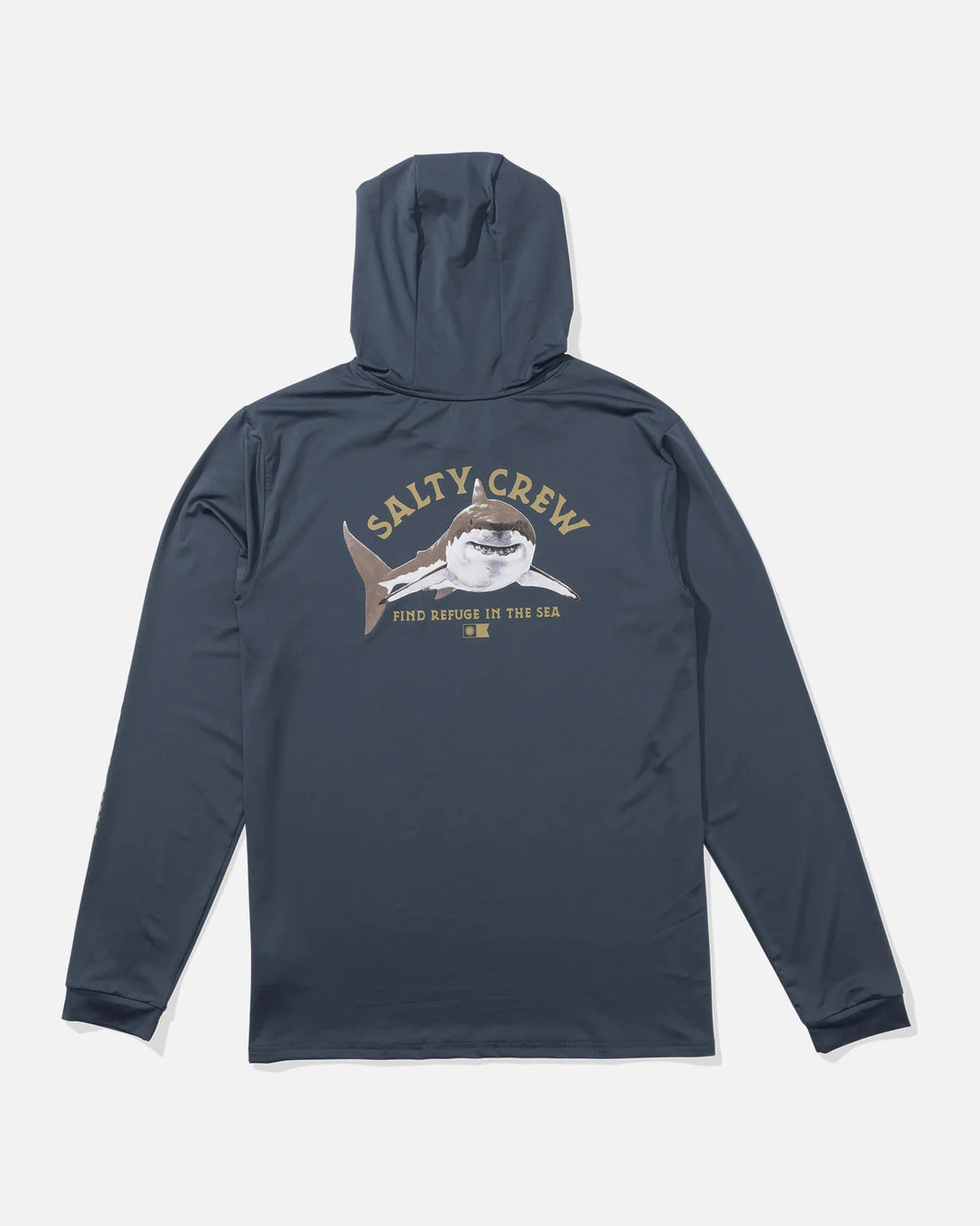 Salty Crew Lurking Sunshirt Hoodie - Bluefin - Image 2