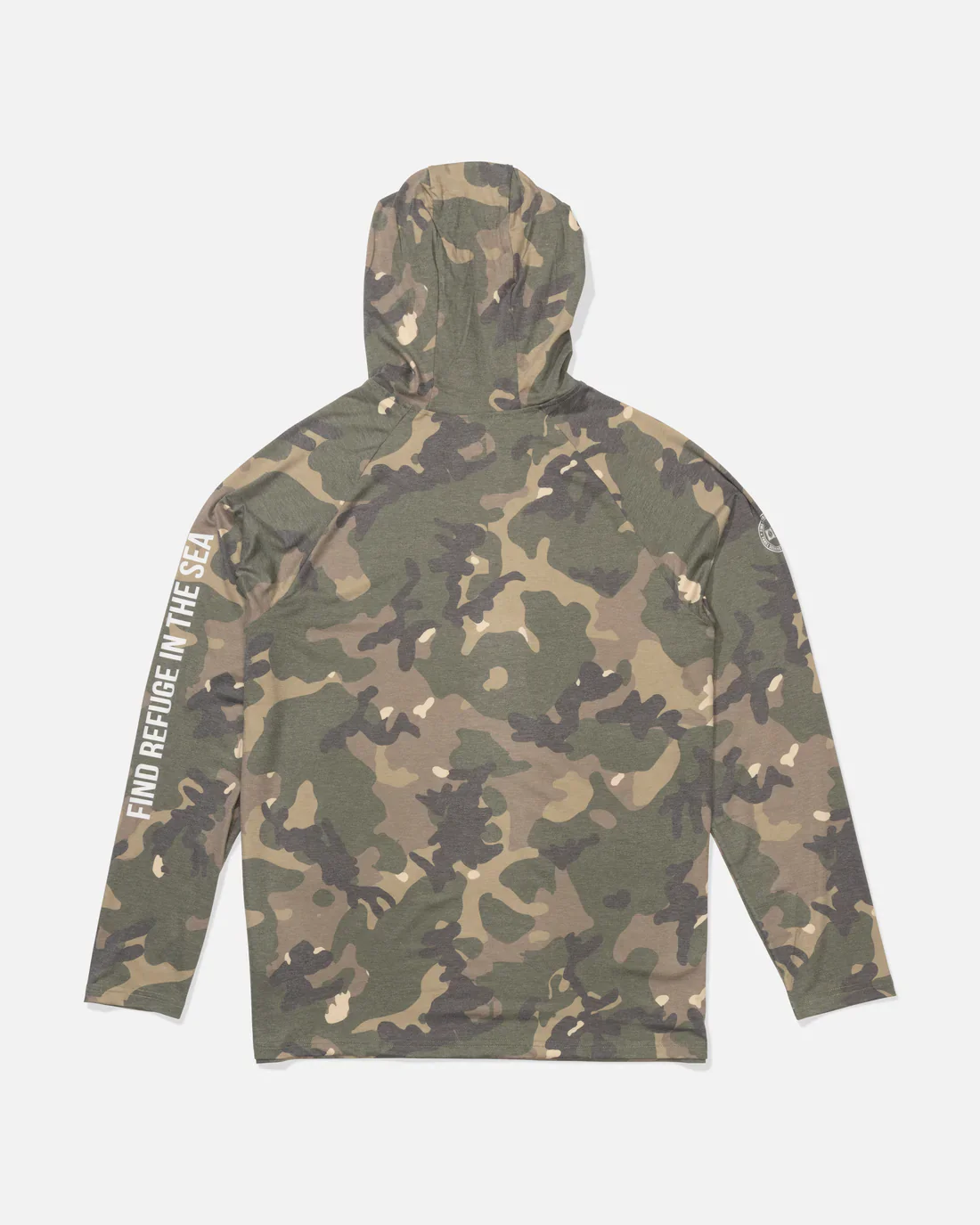 Salty Crew Mariner Lite UV Hoodie - Green Camo - Image 2