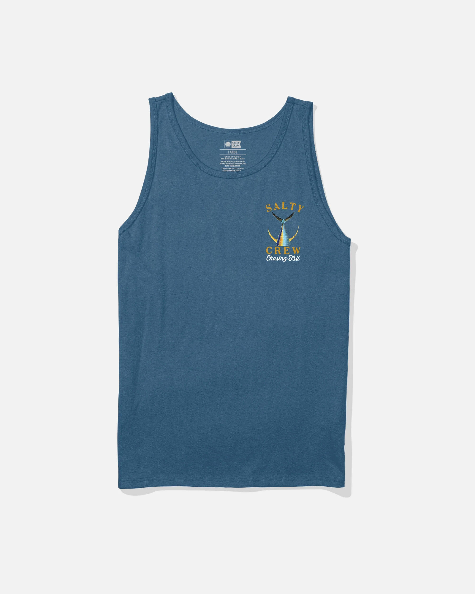 Salty Crew Men's Tailed Tank - Cast Blue - Image 3