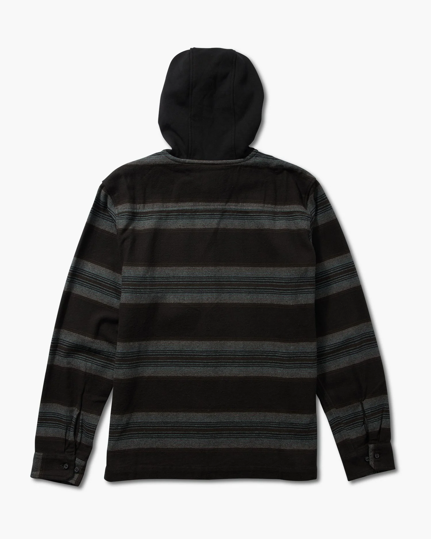 Salty Crew Outback Hooded Flannel - COAL - Image 3