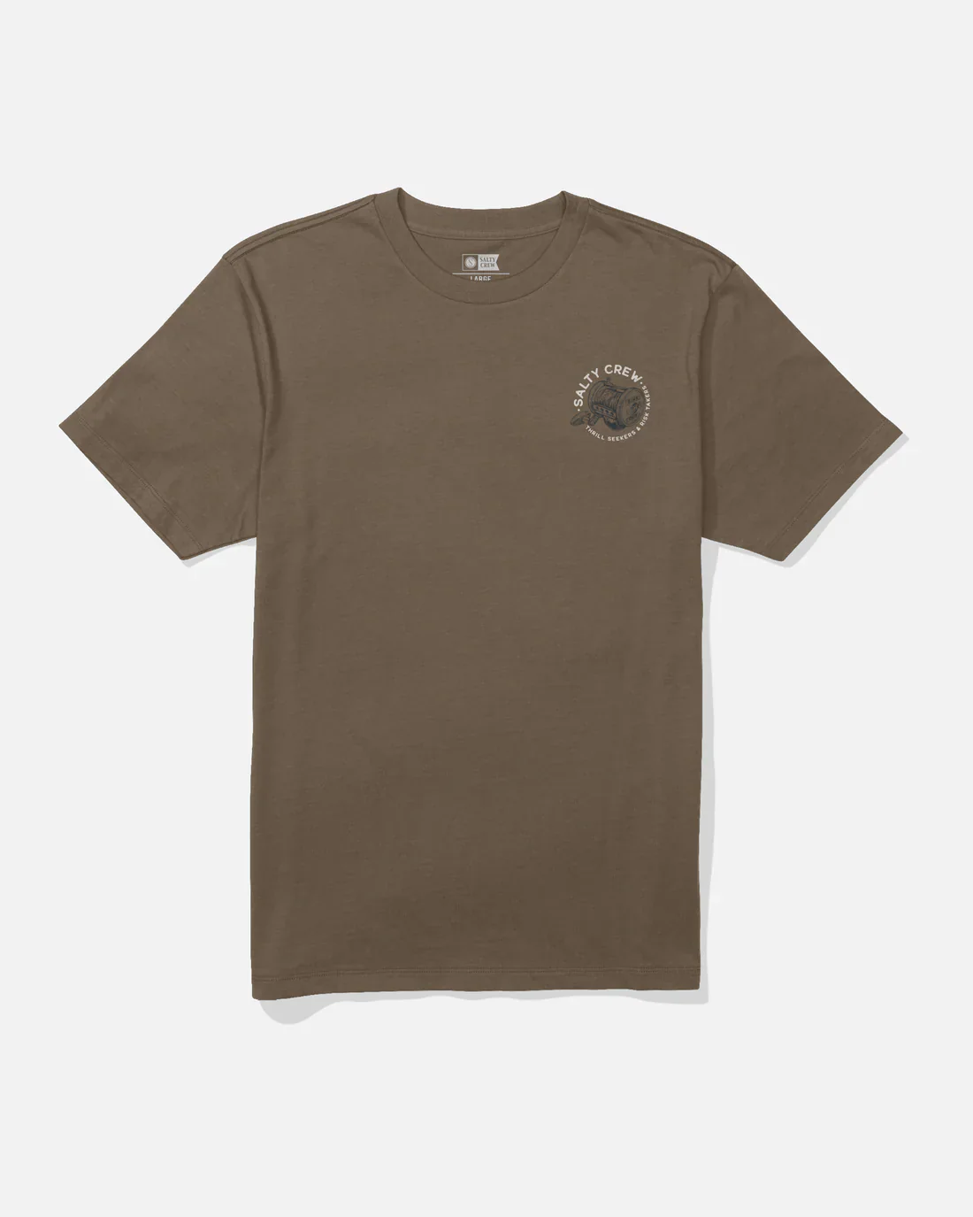 Salty Crew Reel Good Tee - Teak - Image 2