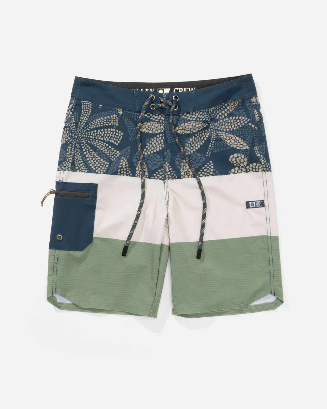 Salty Crew Session Blocked Boardshort - Oil Green