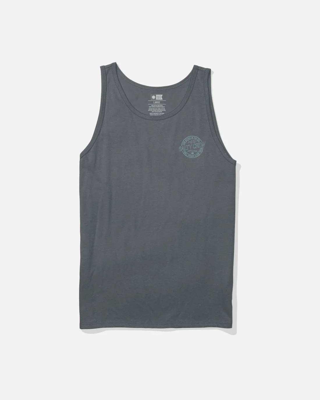 Salty Crew Skewed Tank - Charcoal - Image 2